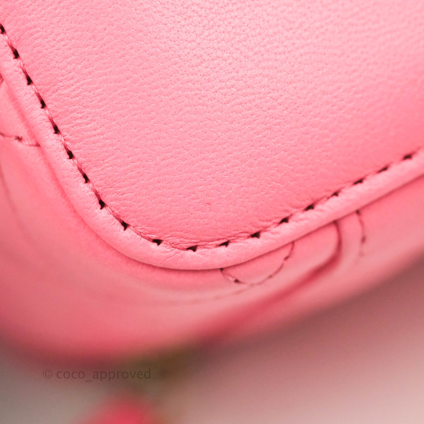 Chanel Vanity with Pearl Crush Chain Pink Lambskin Aged Gold Hardware