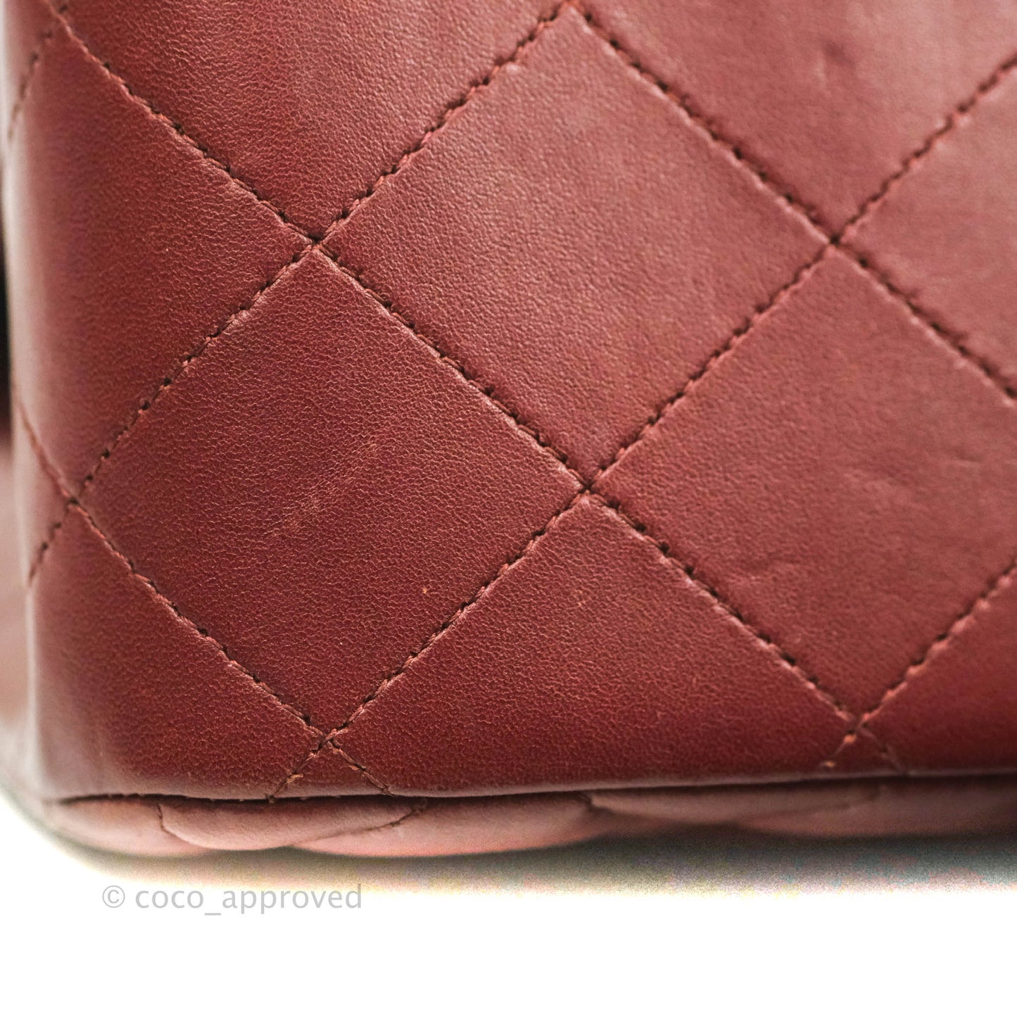 Chanel Jumbo Double Flap Burgundy Lambskin Gold Hardware