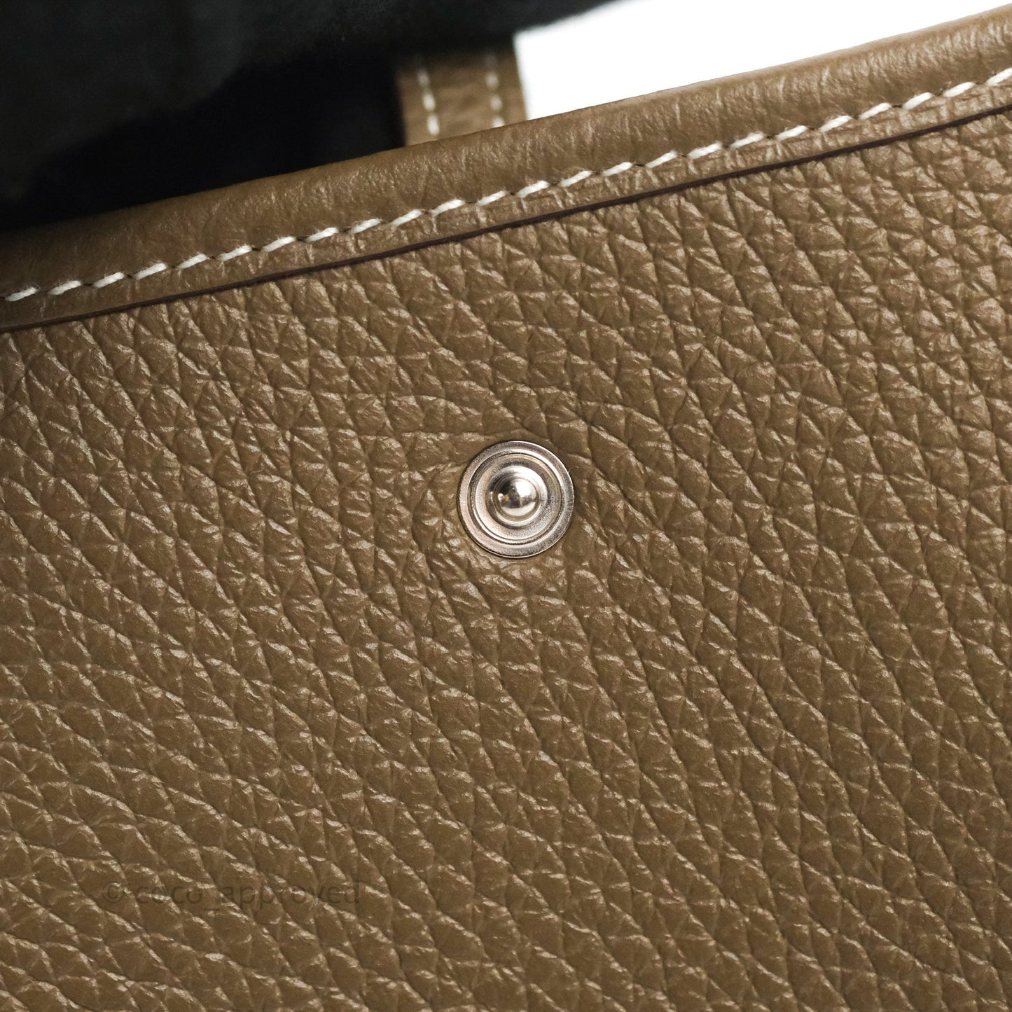 Hermès Mini Evelyne 16 Etoupe Clemence Palladium Hardware