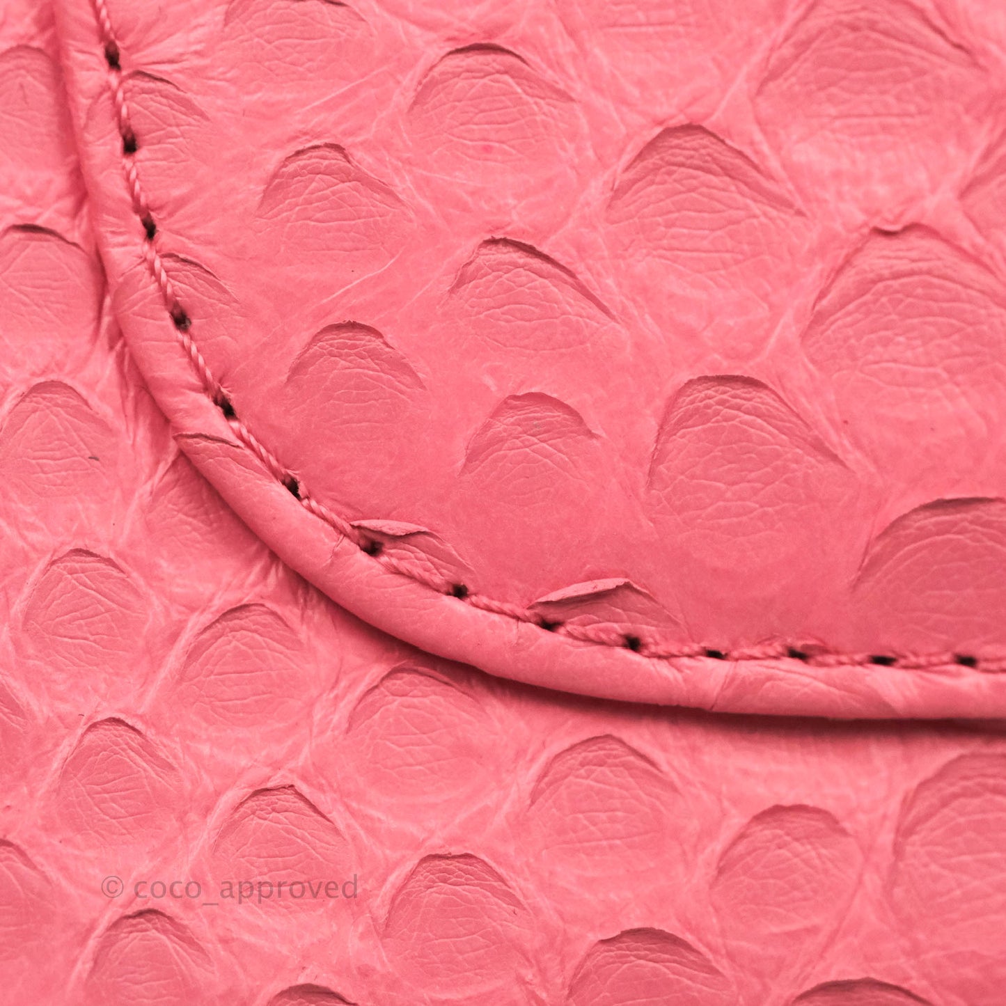 Chanel Quilted Mini Rectangular Python Pink Silver Hardware