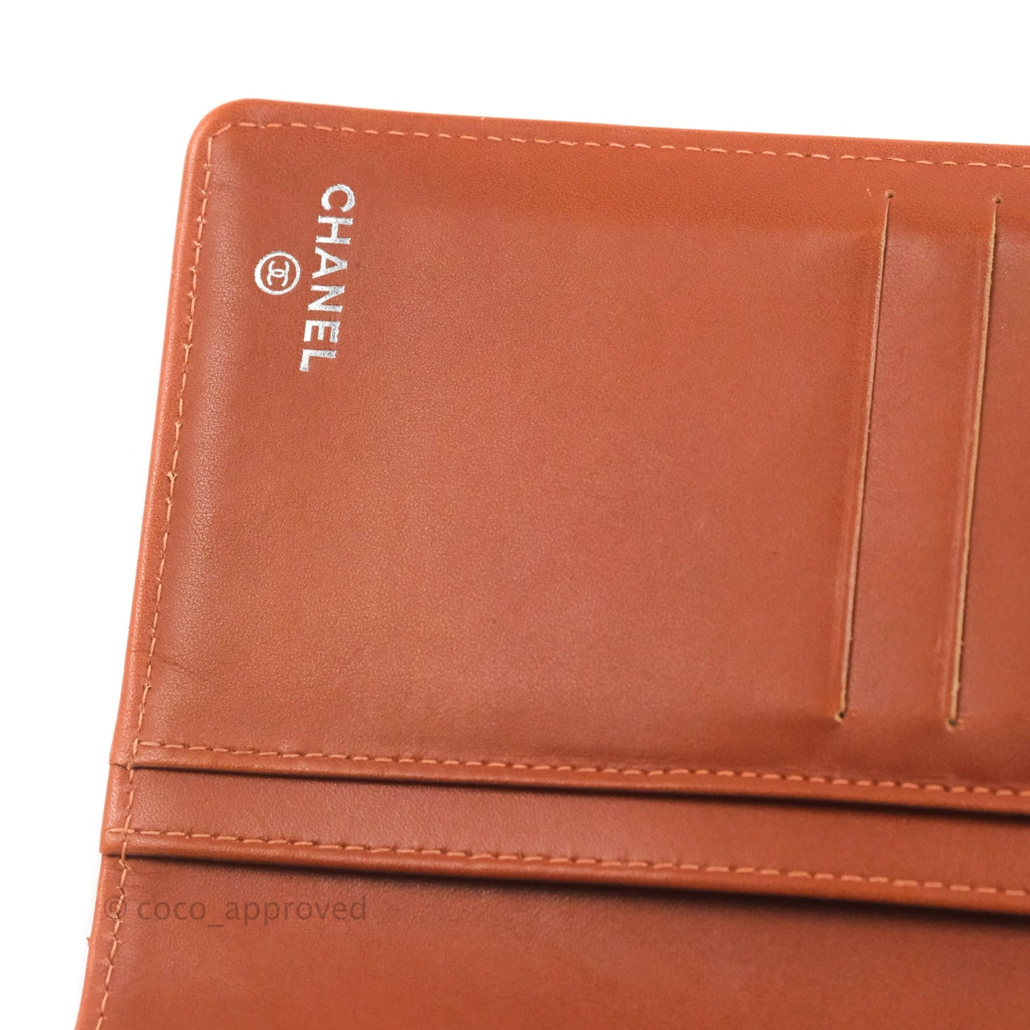 Chanel Yen Wallet Orange Claire Grained Calfskin