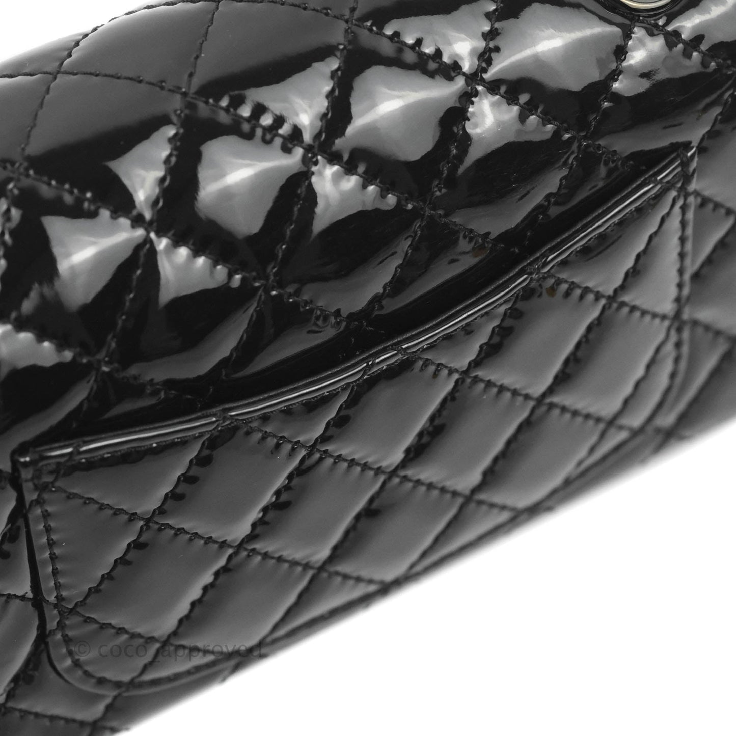 Chanel Quilted Mini Reissue 224 So Black Patent
