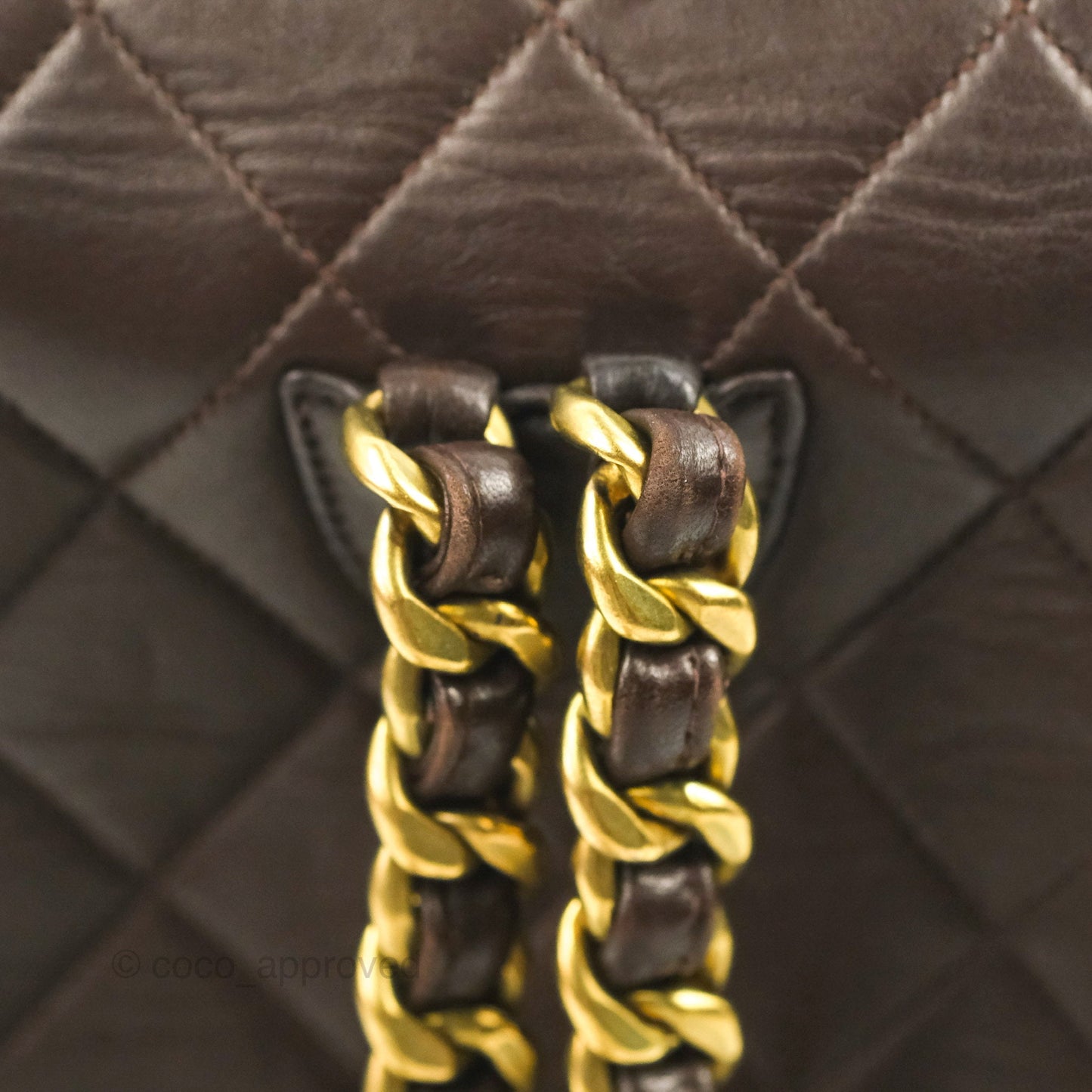 Chanel Vintage CC Duma Backpack Brown Lambskin 24K Gold Hardware