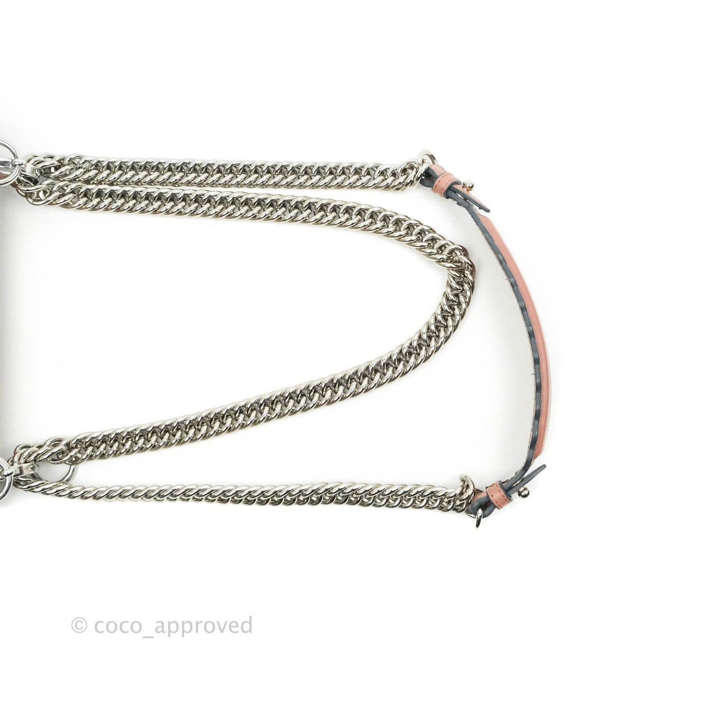 Fendi Kan I Scalloped Shoulder Bag Dark Pink Silver Hardware