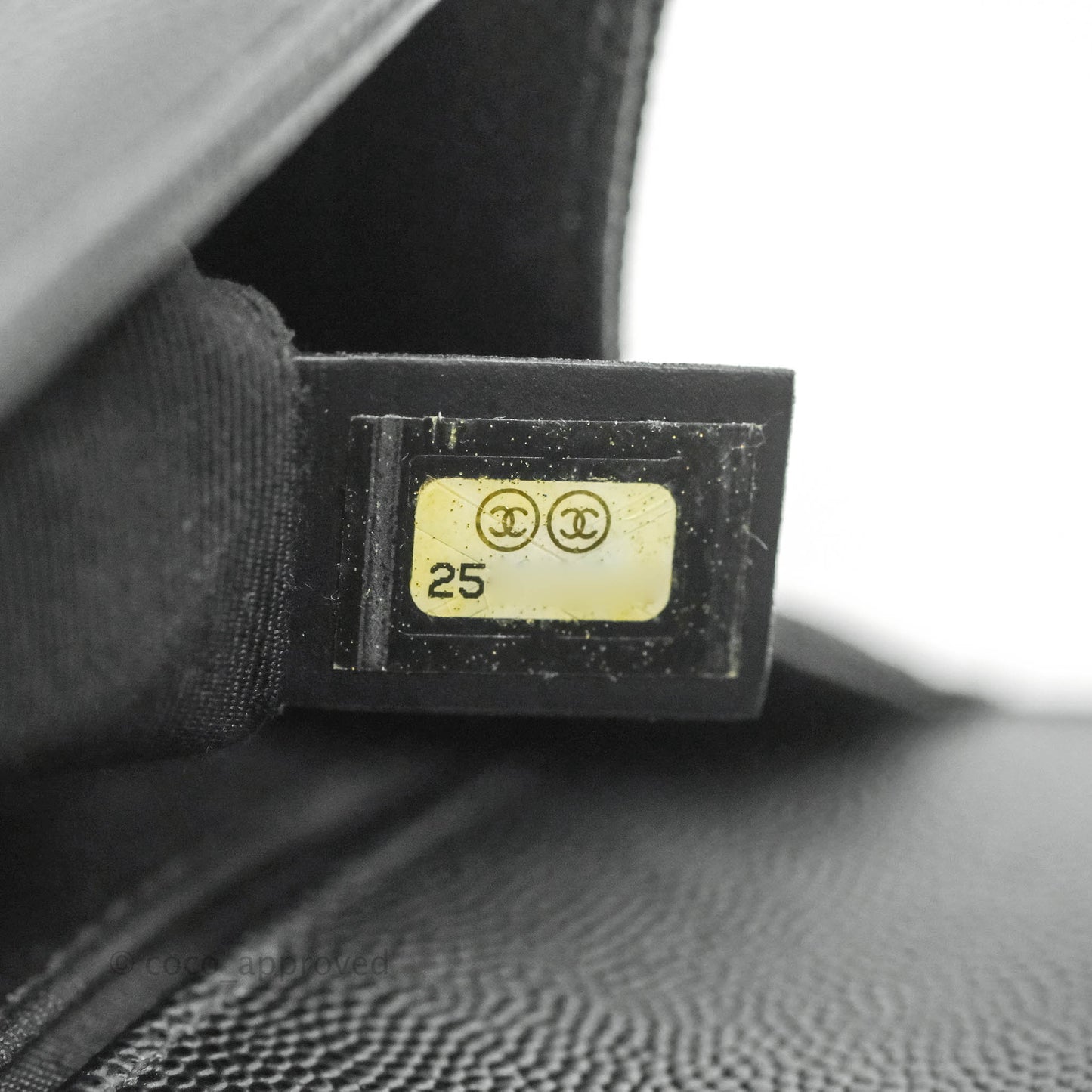 Chanel Chevron Medium Boy Black Caviar Gold Hardware