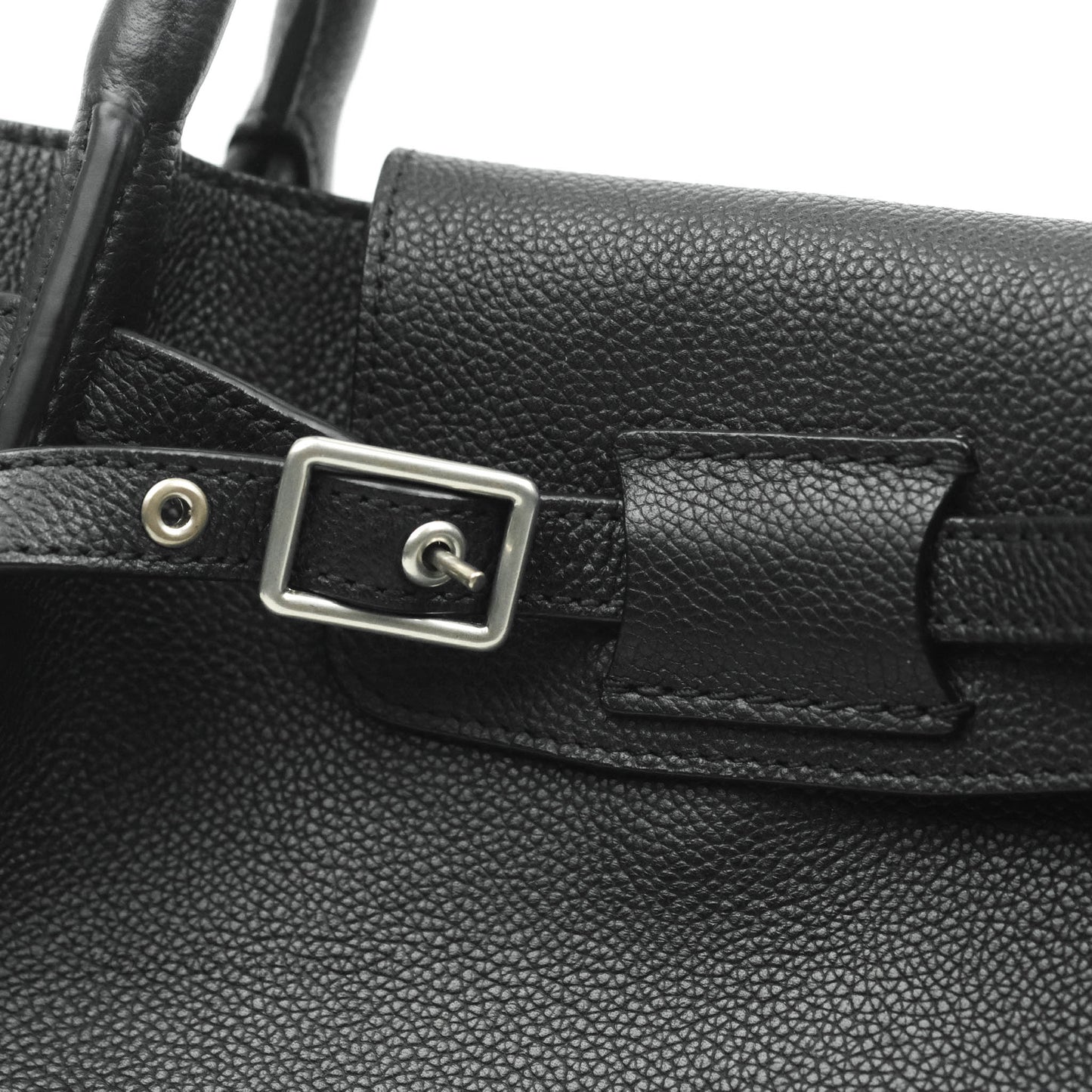 Celine Small Big Bag Black Supple Grained Leather Silver Hardware