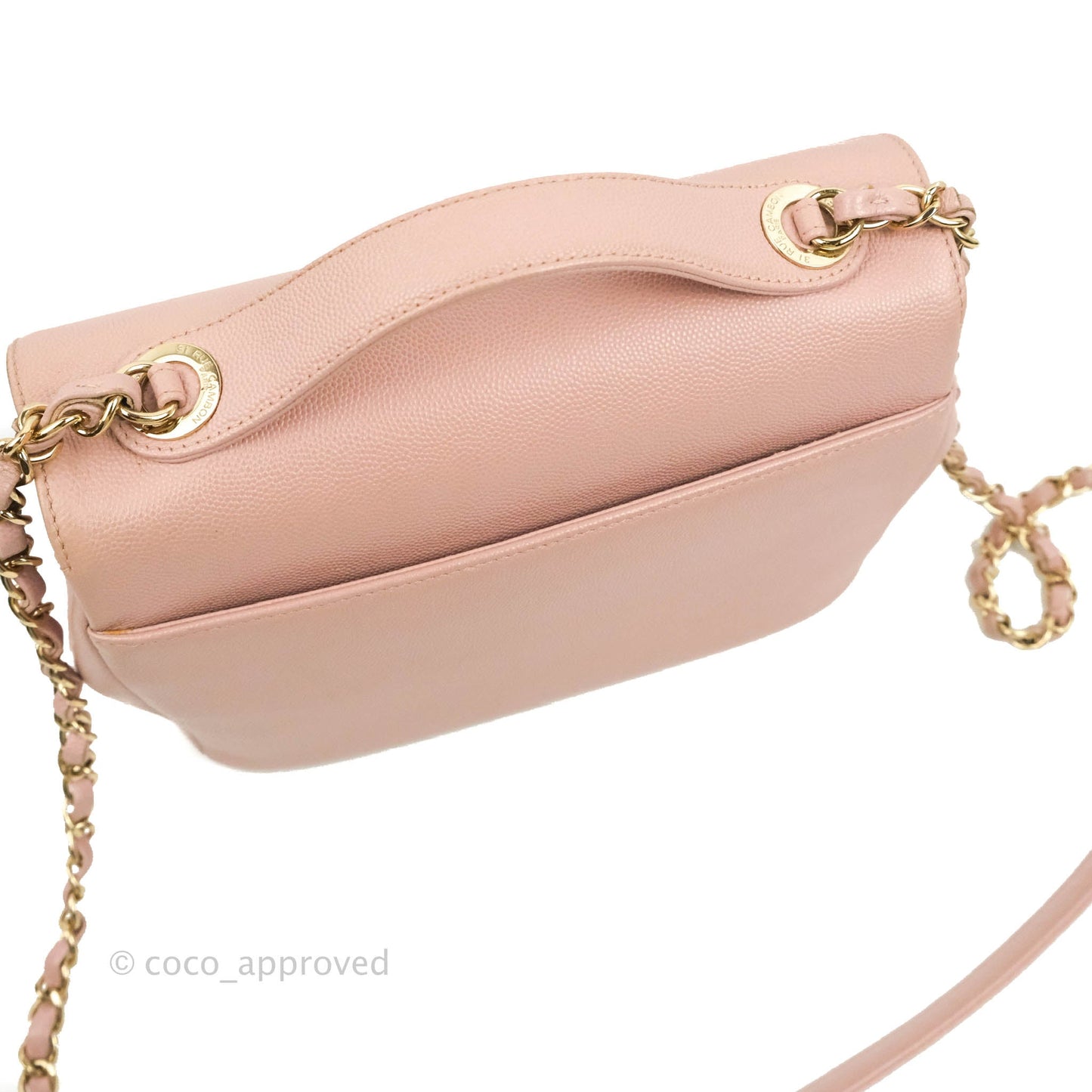 Chanel Quilted Medium Business Affinity Flap Pink Caviar Gold Hardware