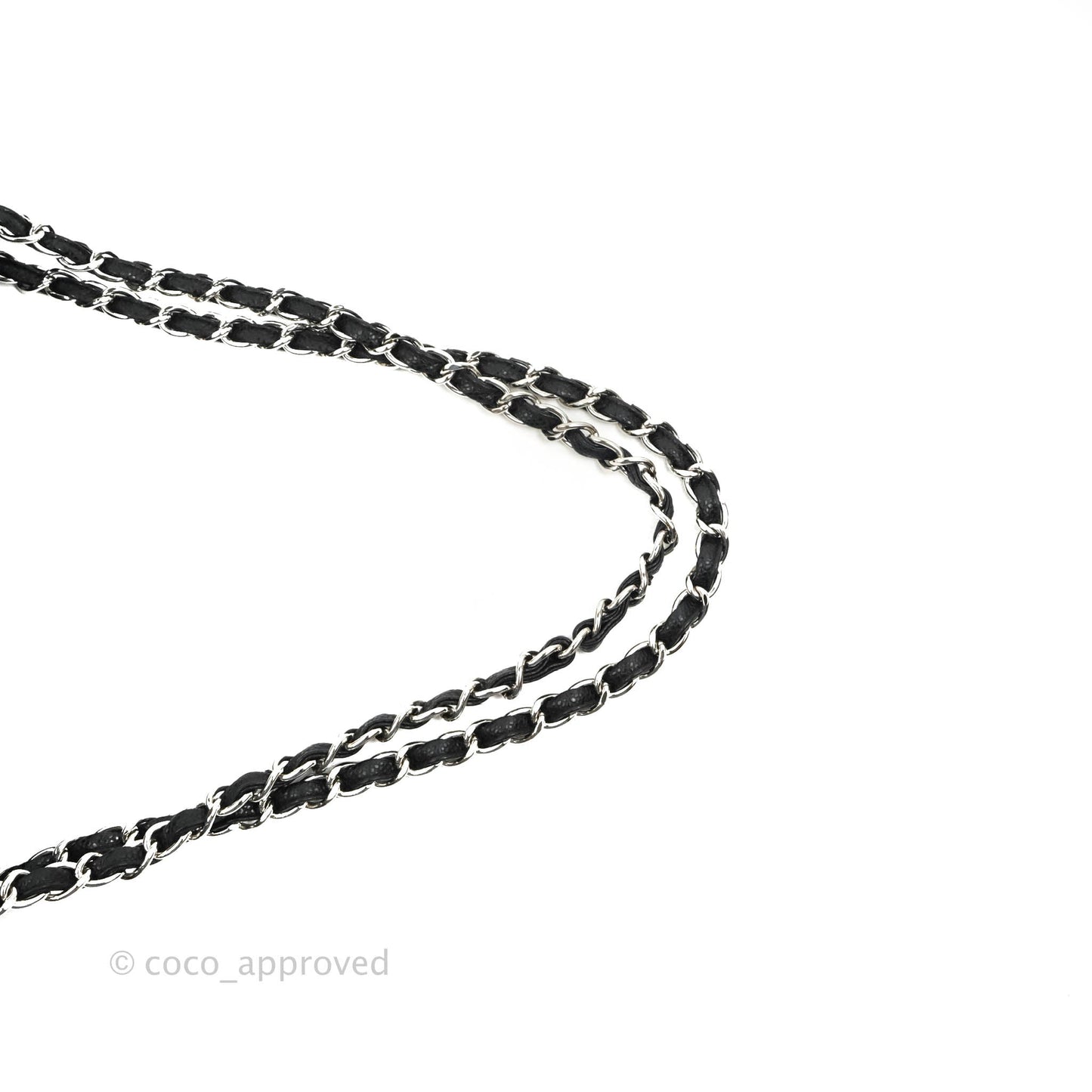 Chanel Single Flap Maxi Caviar Black Silver Hardware