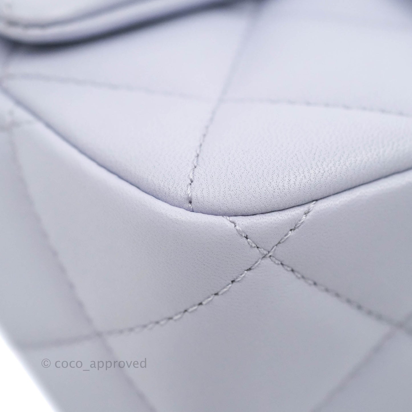 Chanel Quilted My Perfect Mini With Pearl Lilac Lambskin Silver Hardware
