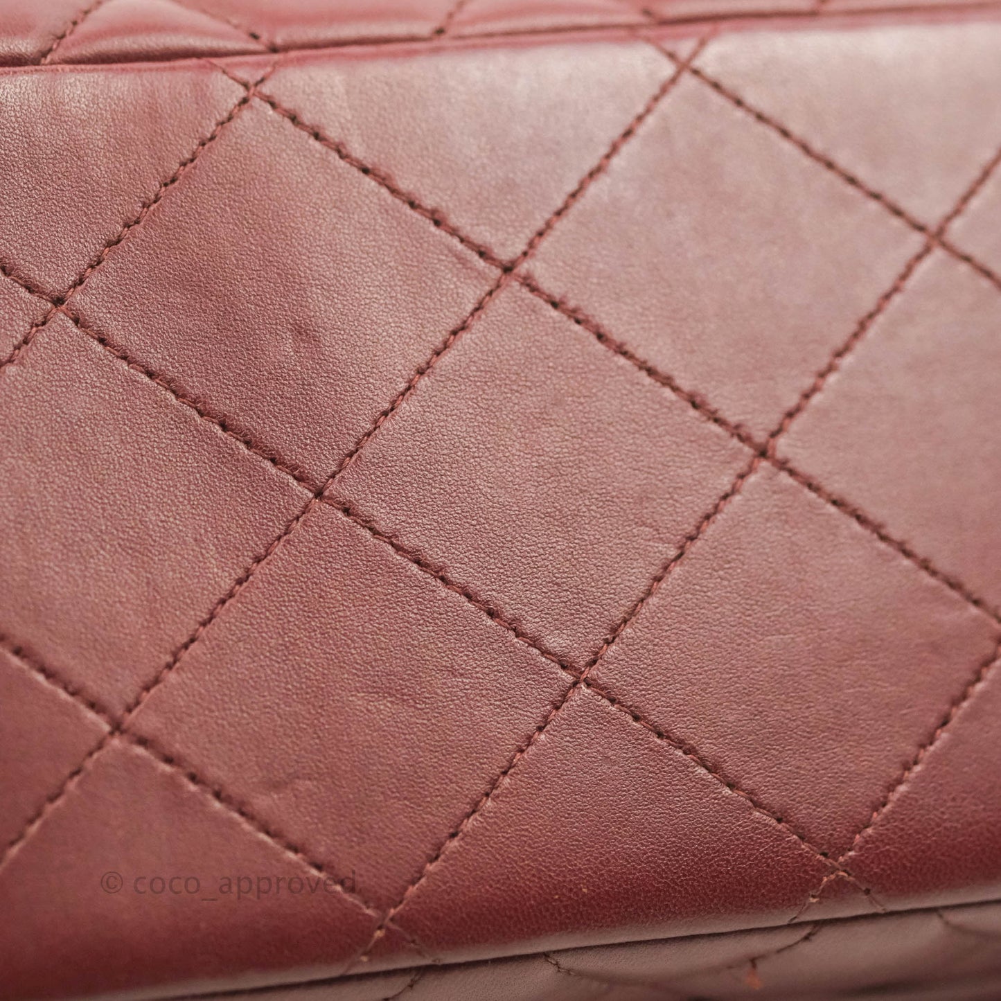 Chanel Jumbo Double Flap Burgundy Lambskin Gold Hardware