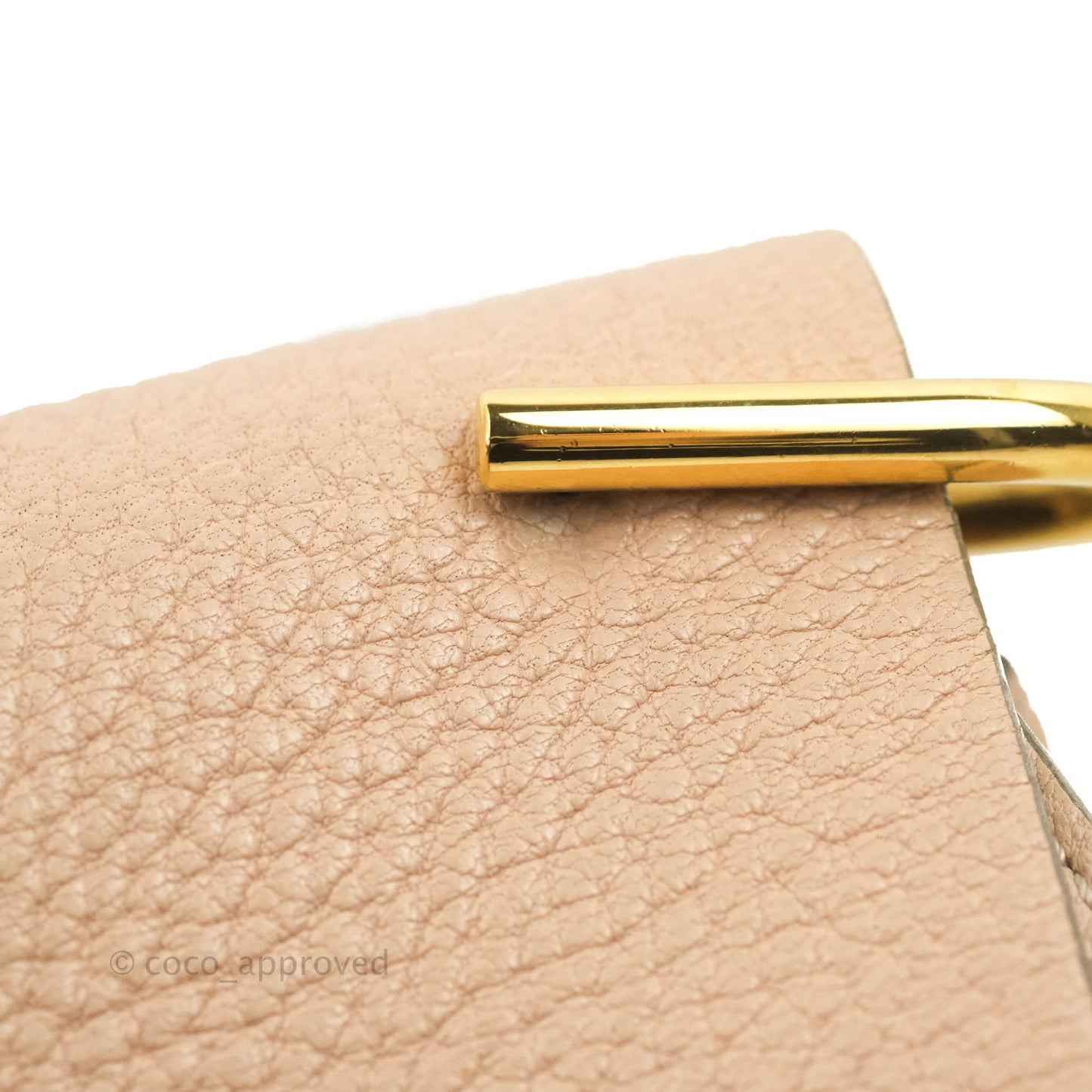 Chloe Drew Crossbody Bag Pink Grained Leather