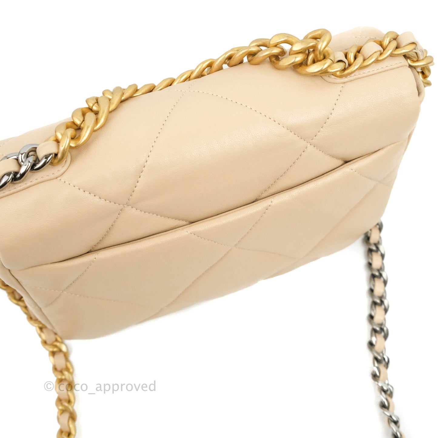 Chanel 19 Small Light Beige Mixed Hardware 20S