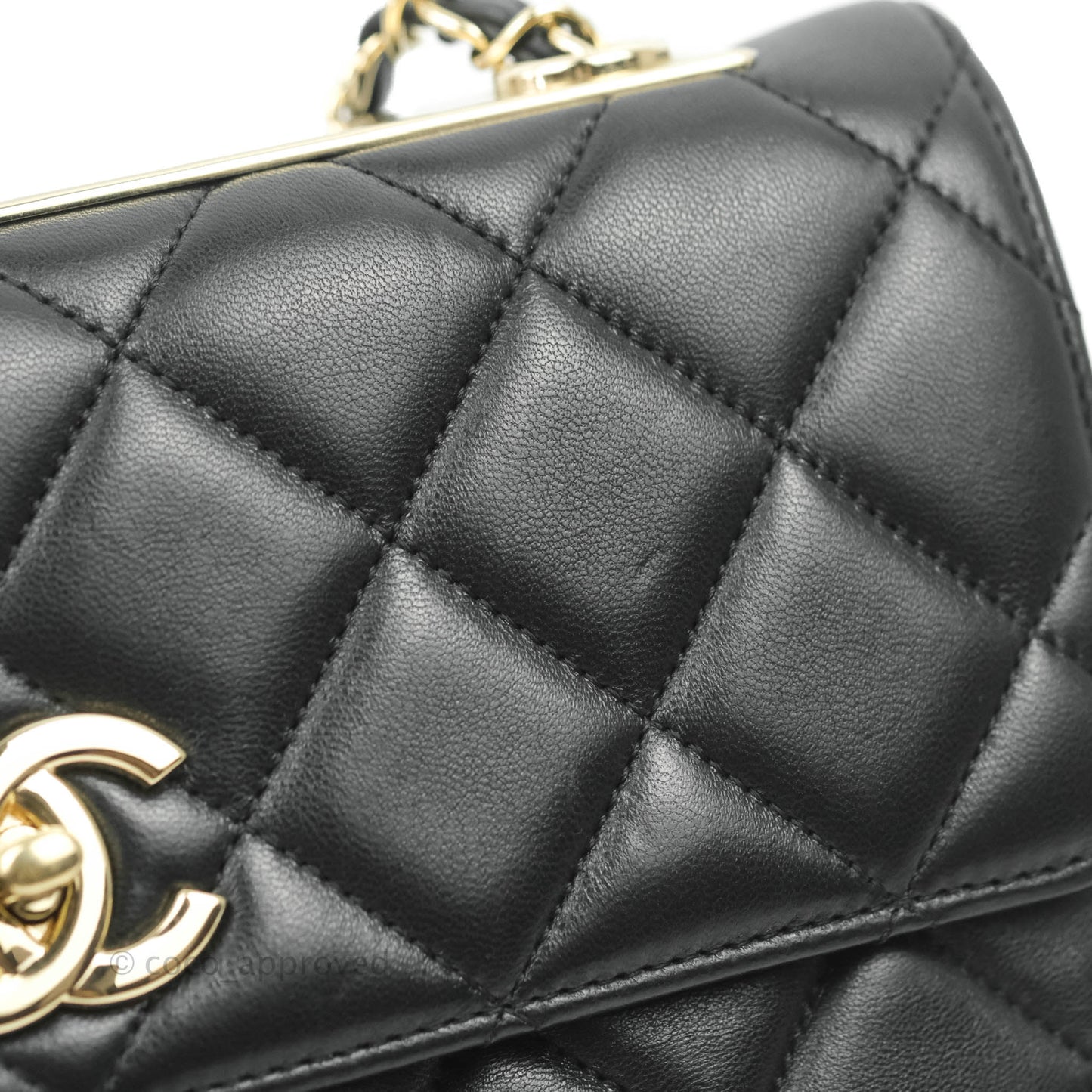 Chanel Trendy CC Flap Bag Black Lambskin Gold Hardware