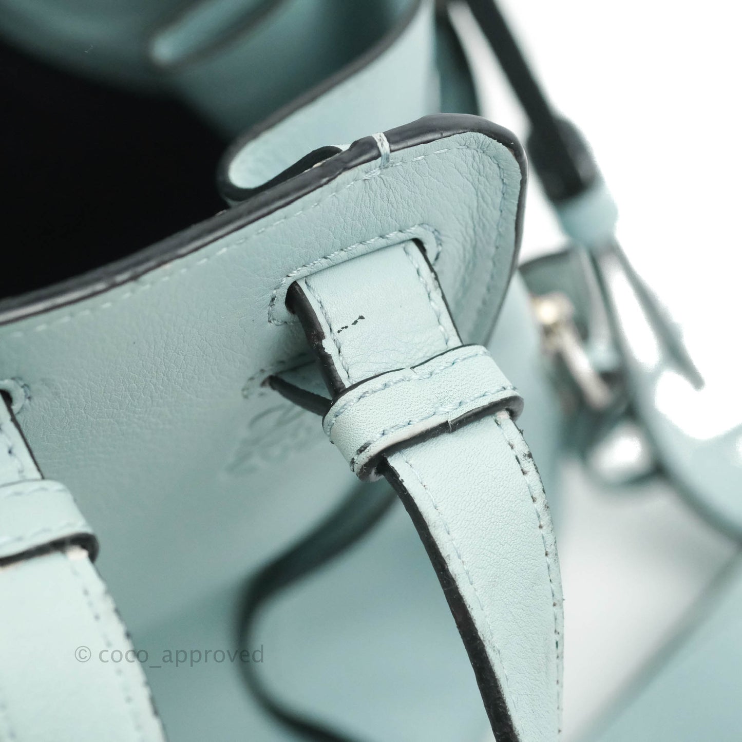 Loewe Hammock Small Aqua Shoulder Bag