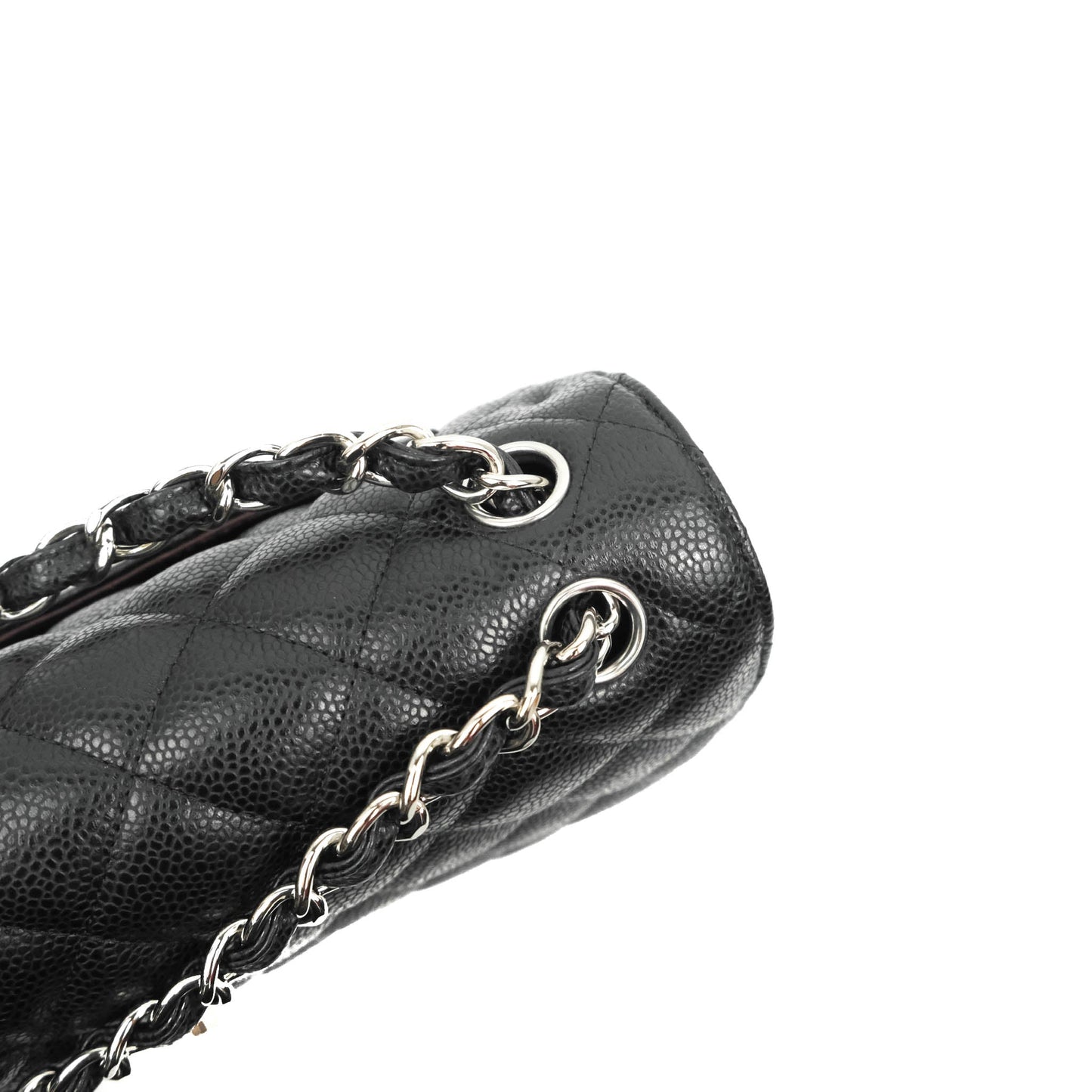 Chanel Jumbo Double Flap Black Caviar Silver Hardware⁣⁣