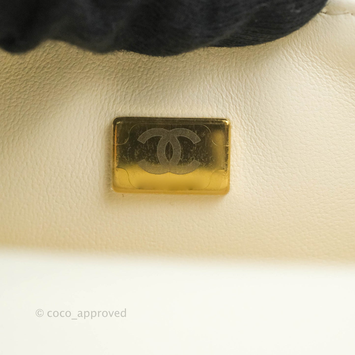 Chanel Mini Reissue 224 White Aged Calfskin Gold Hardware