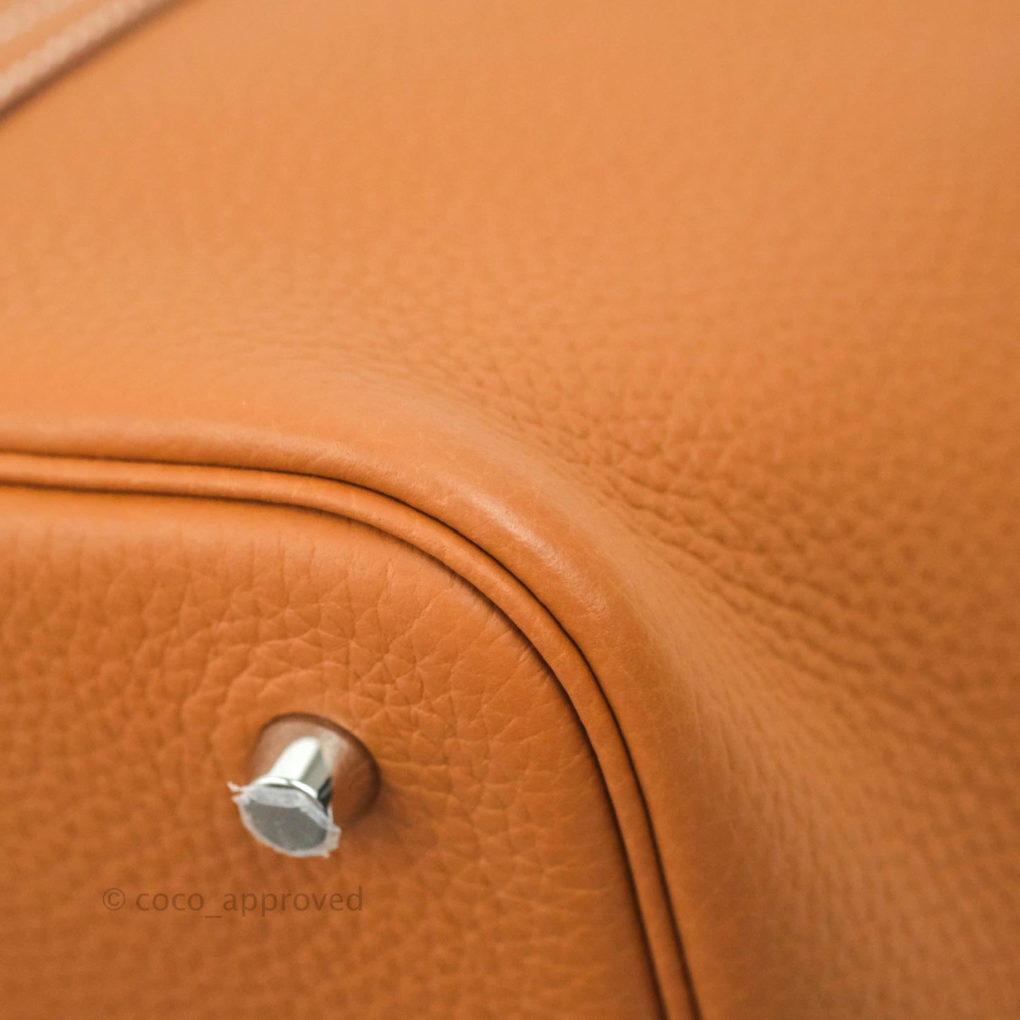 Hermès Picotin 22 Clemence Gold Palladium Hardware