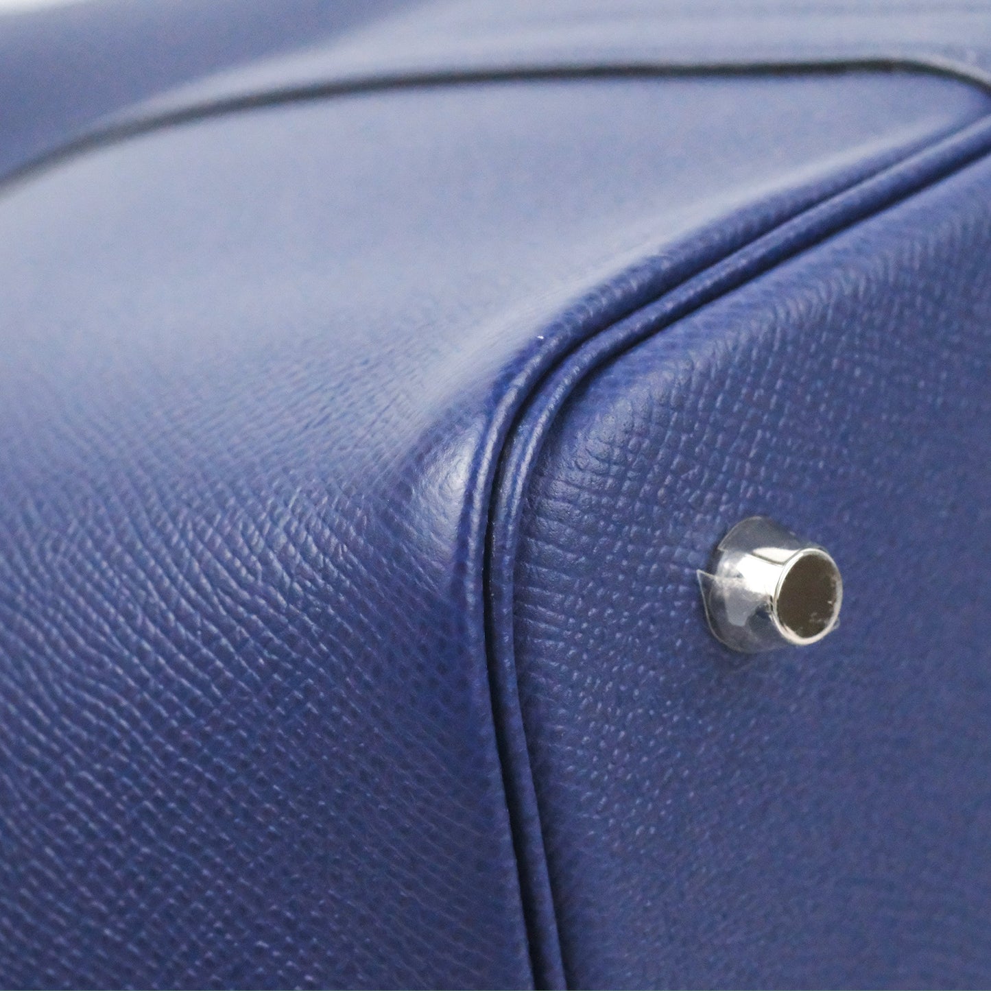 Hermès Tressage De Cuir Picotin Lock 22 Bleu Encre/Brique/Black Epsom Palladium Hardware