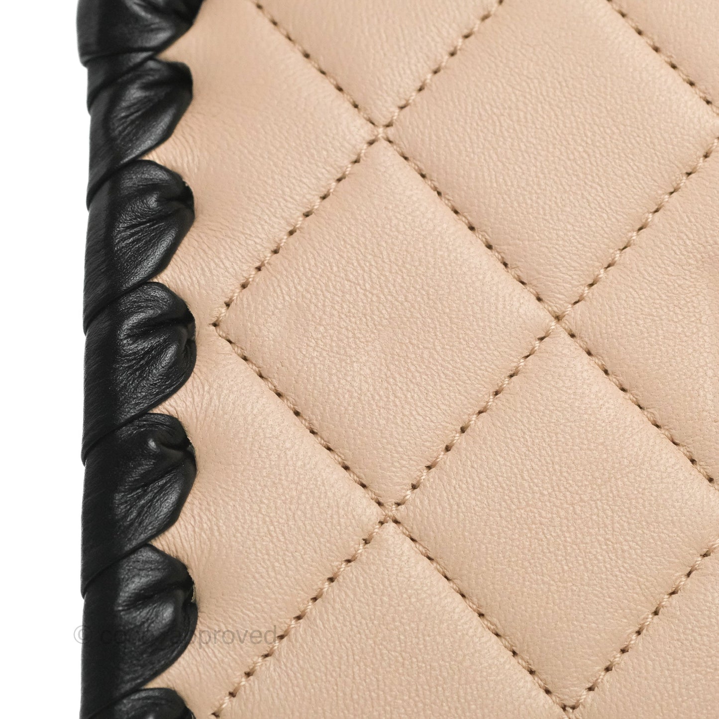 Chanel Mini My Own Frame Flap Braided Beige Pink Calfskin 22S