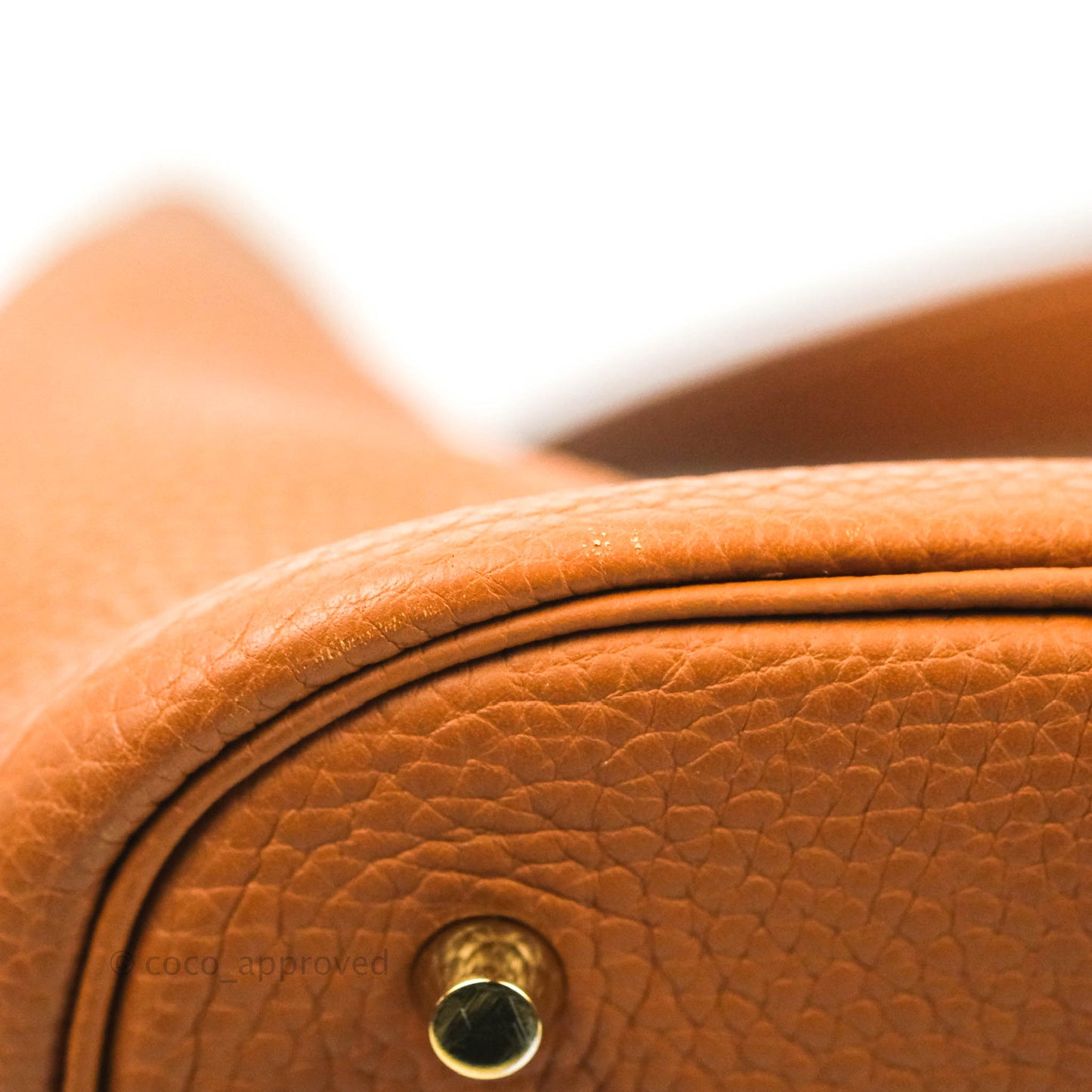 Hermès Picotin 26 GM Taurillon Clemence Gold Gold Hardware