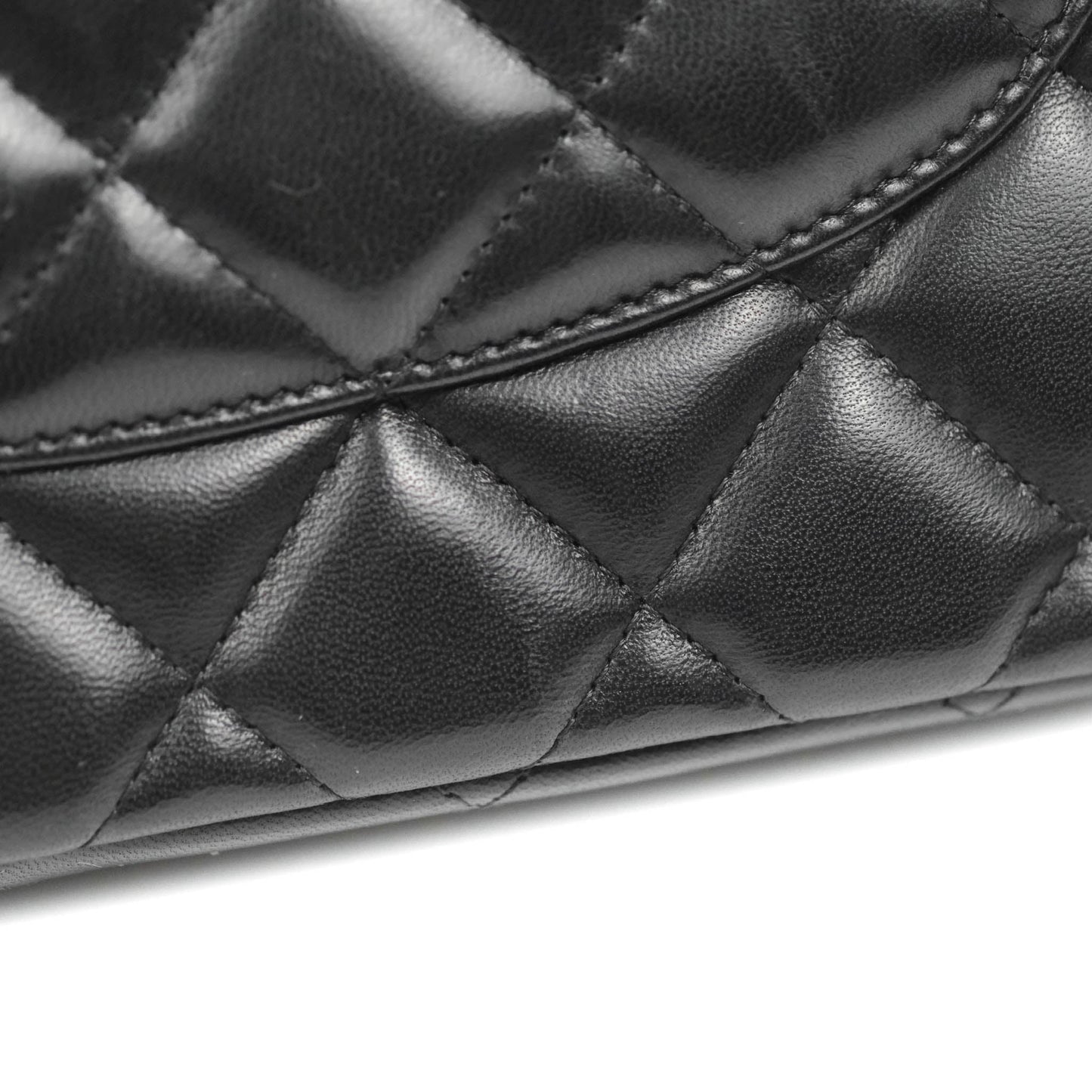Chanel Jumbo Double Flap Black Lambskin Silver Hardware⁣⁣