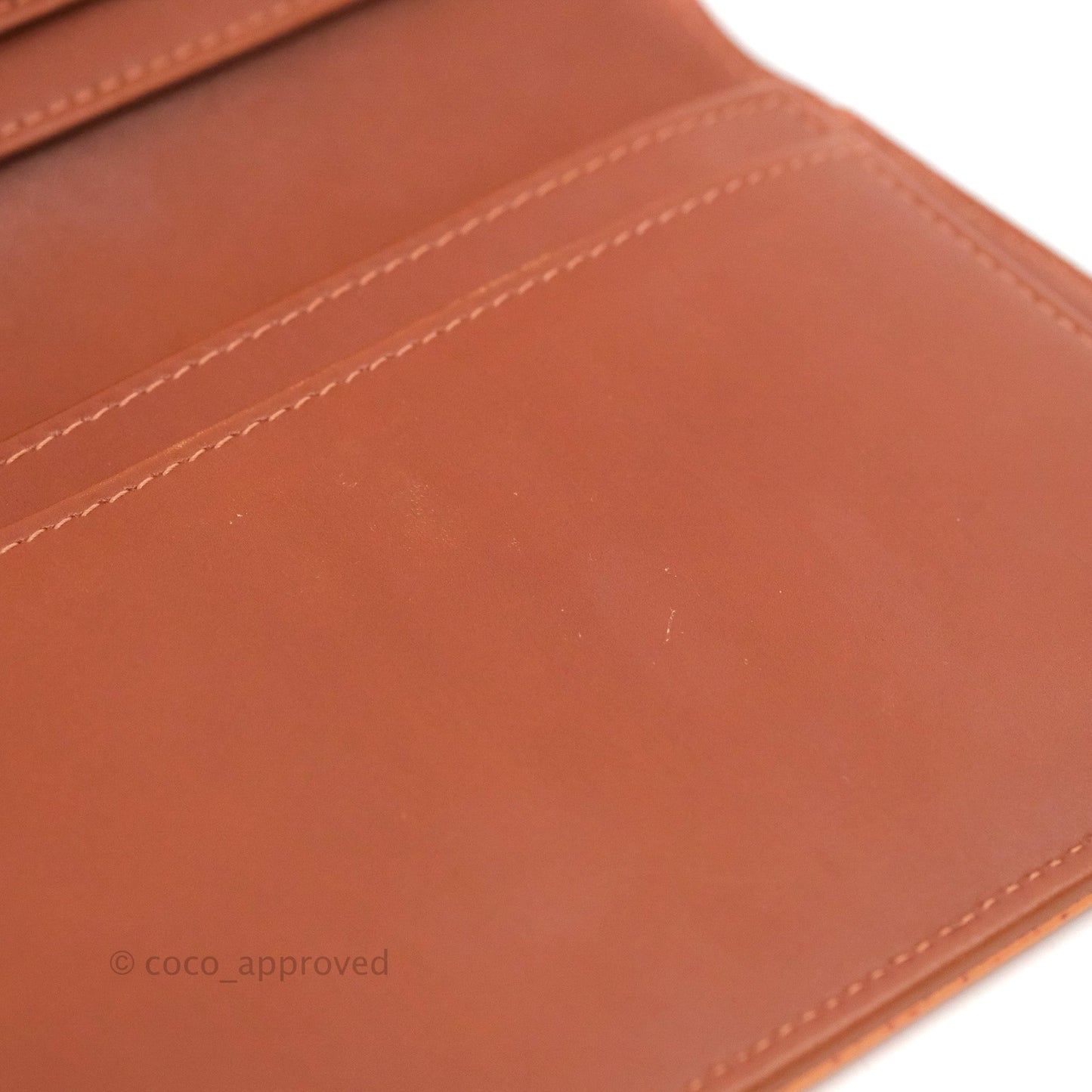 Chanel Yen Wallet Orange Claire Grained Calfskin