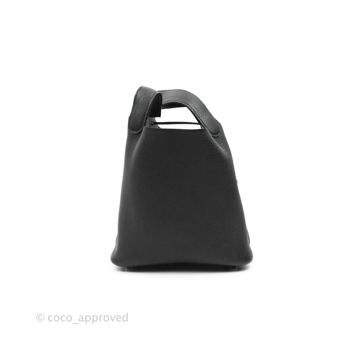 Hermès Taurillon Clemence Picotin Lock 18 PM Black Gold Hardware