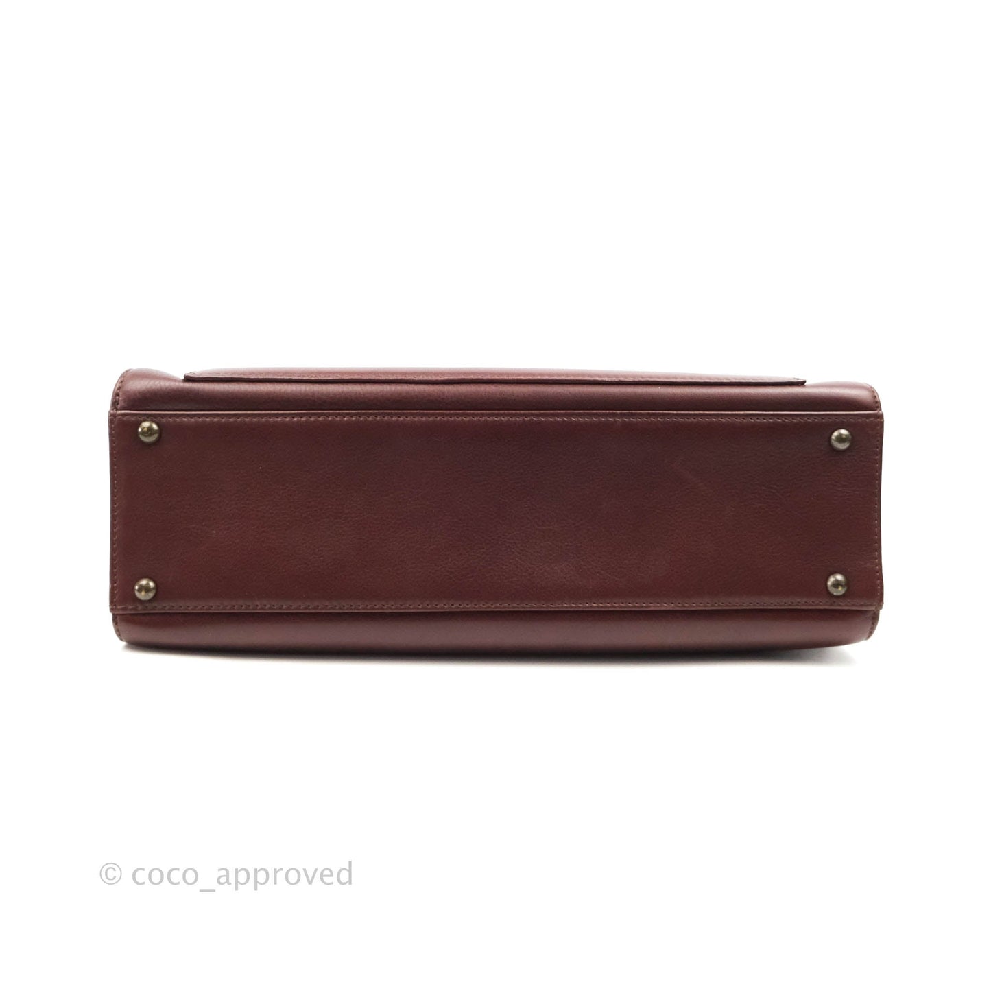 Chanel Vintage Burgundy Calfskin Tote Bag