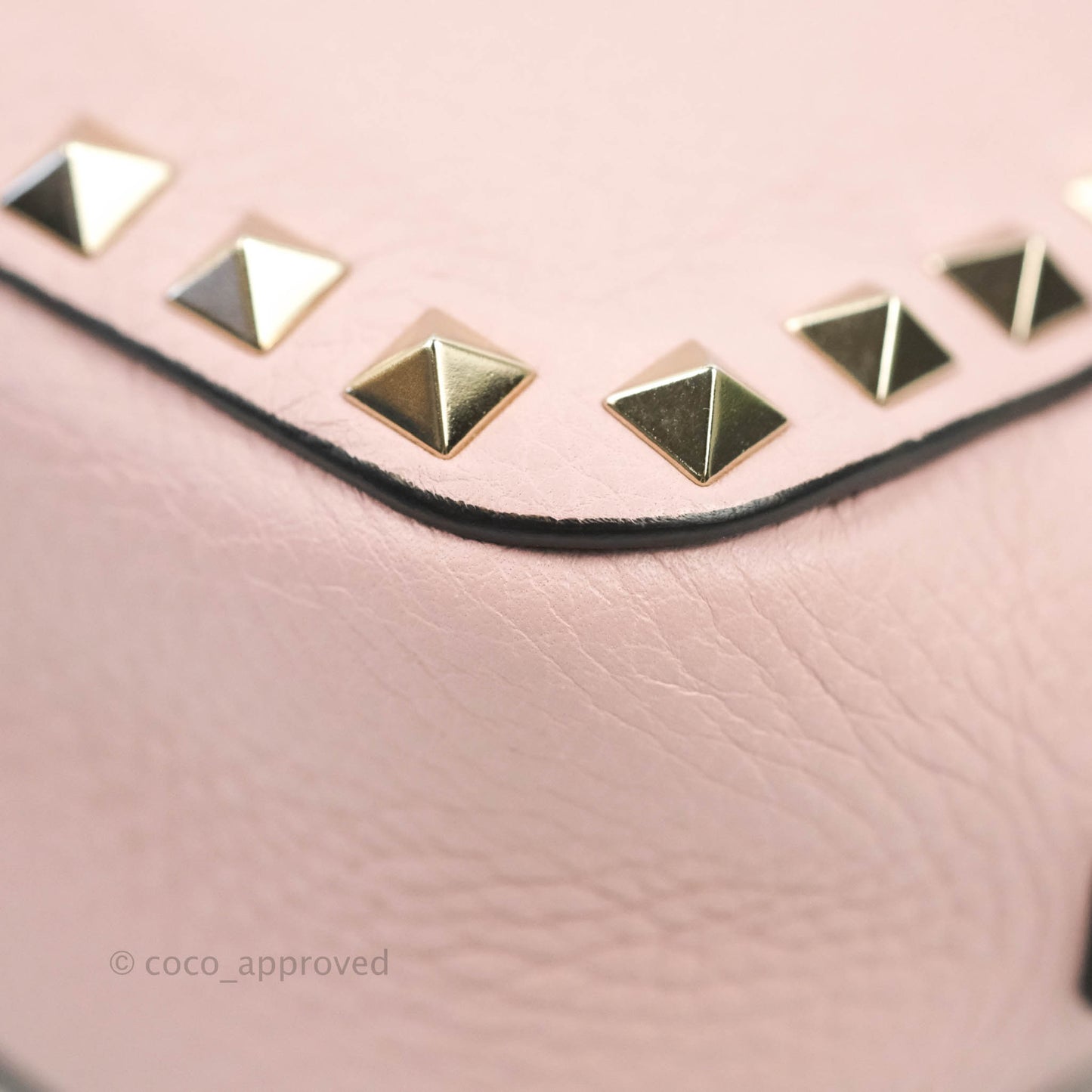 Valentino Garavani Small Rockstud Crossbody Bag Poudre Grainy Calfskin