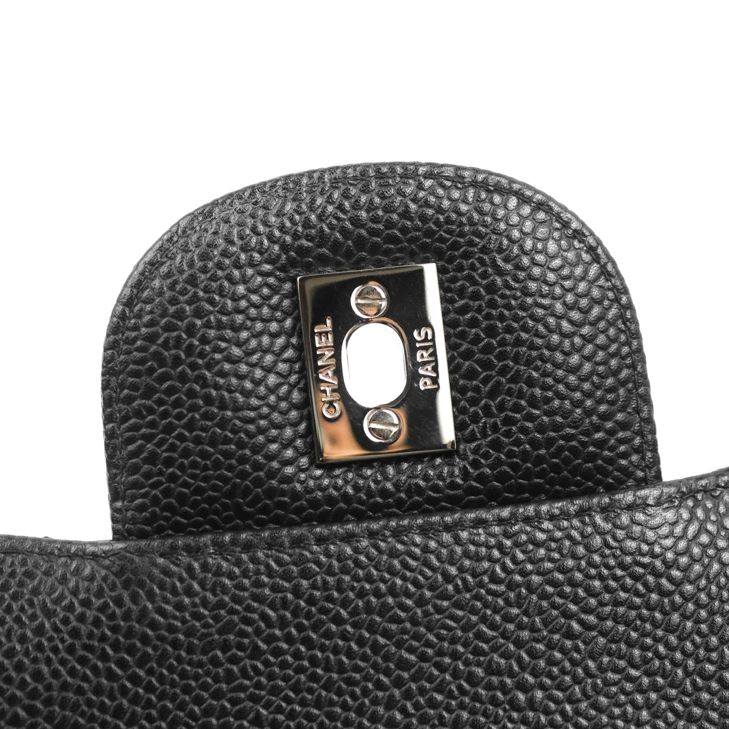 Chanel Jumbo Double Flap Black Caviar Silver Hardware⁣⁣
