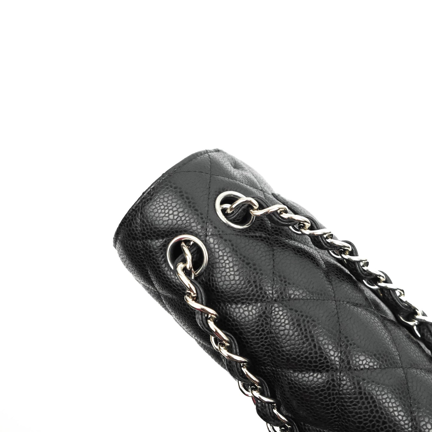 Chanel Jumbo Double Flap Black Caviar Silver Hardware⁣⁣