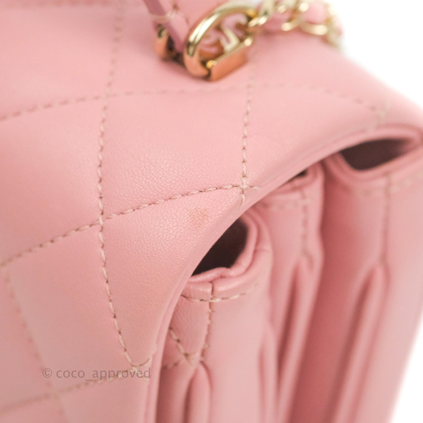 Chanel Citizen Chic Mini Flap Bag Pink Lambskin Gold Hardware