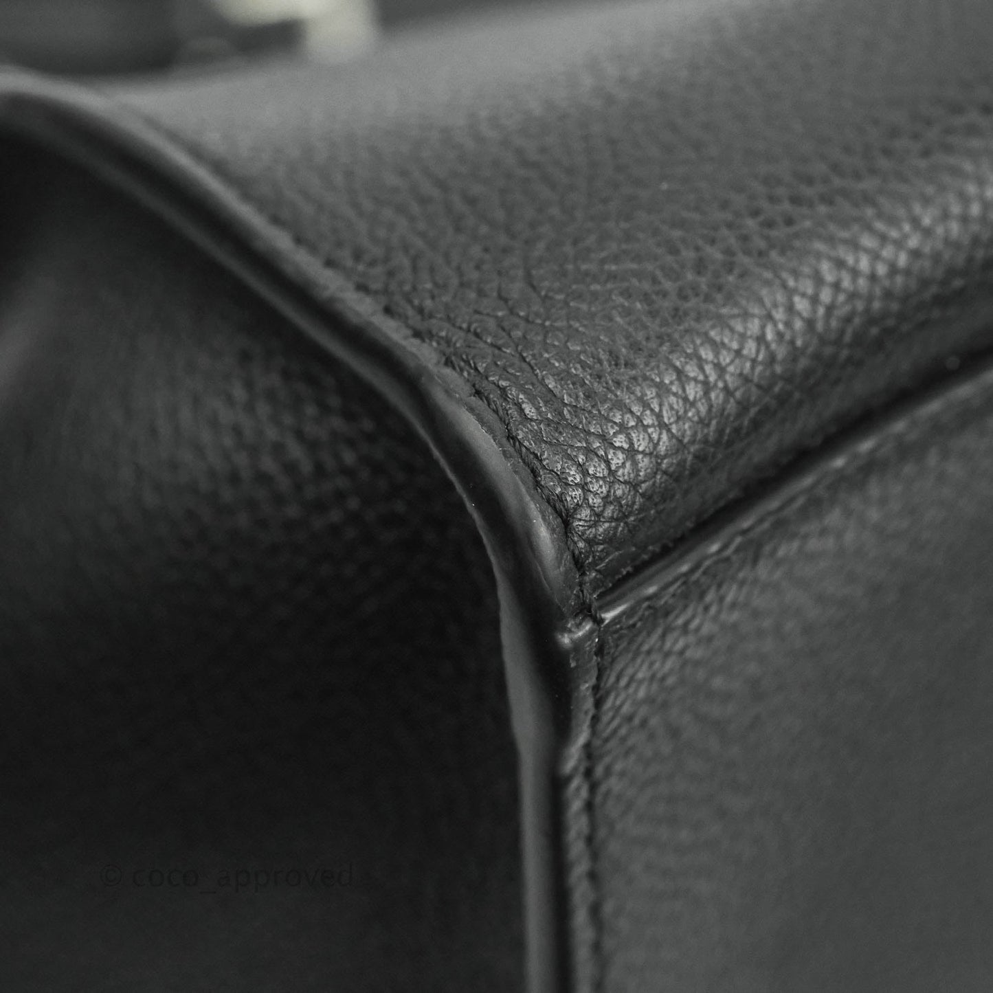 Celine Small Big Bag Black Supple Grained Leather Silver Hardware