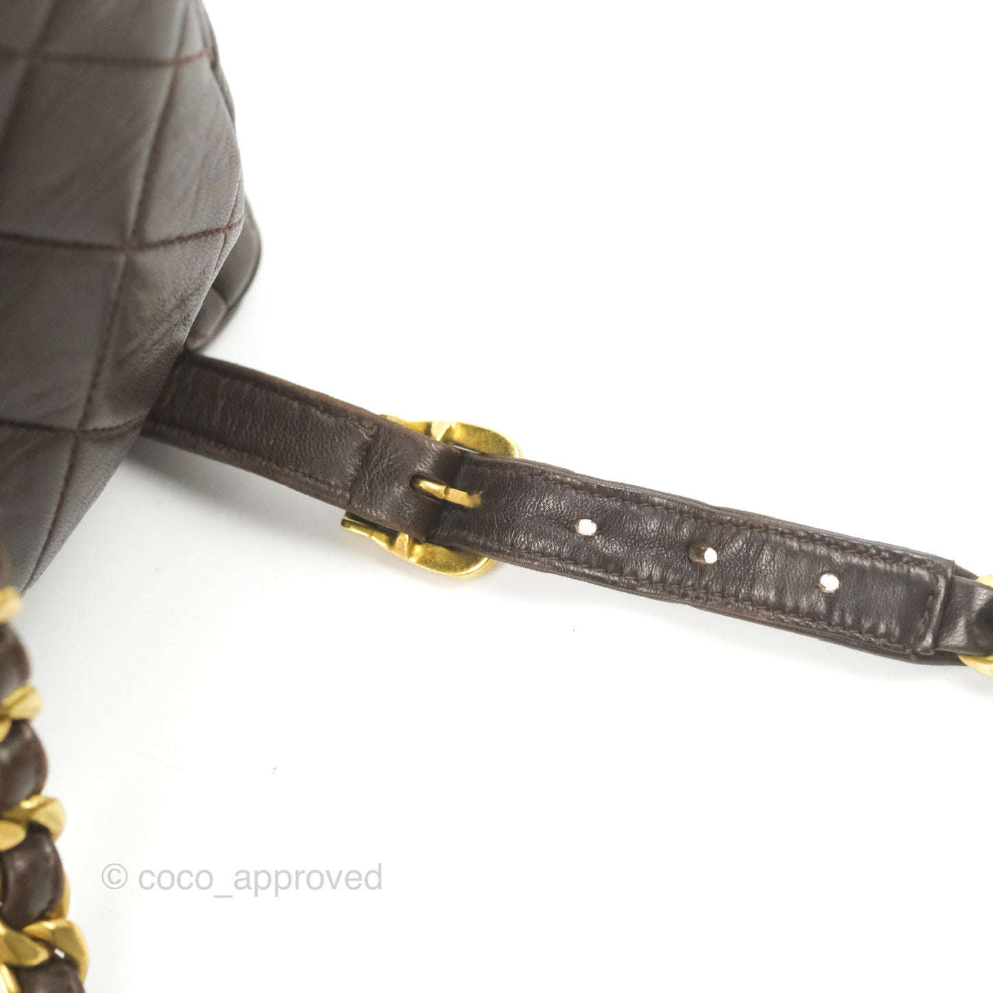 Chanel Vintage CC Duma Backpack Brown Lambskin 24K Gold Hardware