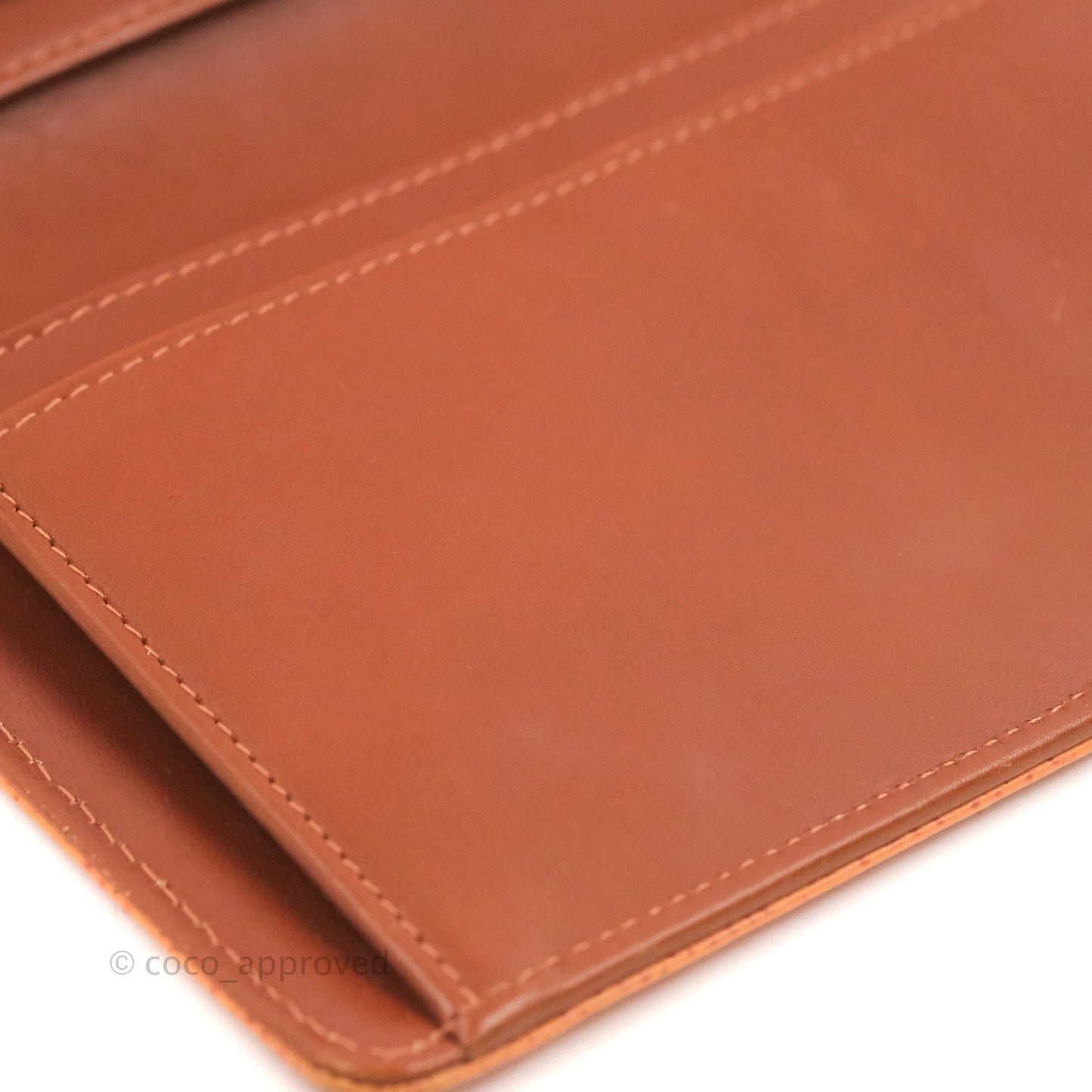 Chanel Yen Wallet Orange Claire Grained Calfskin