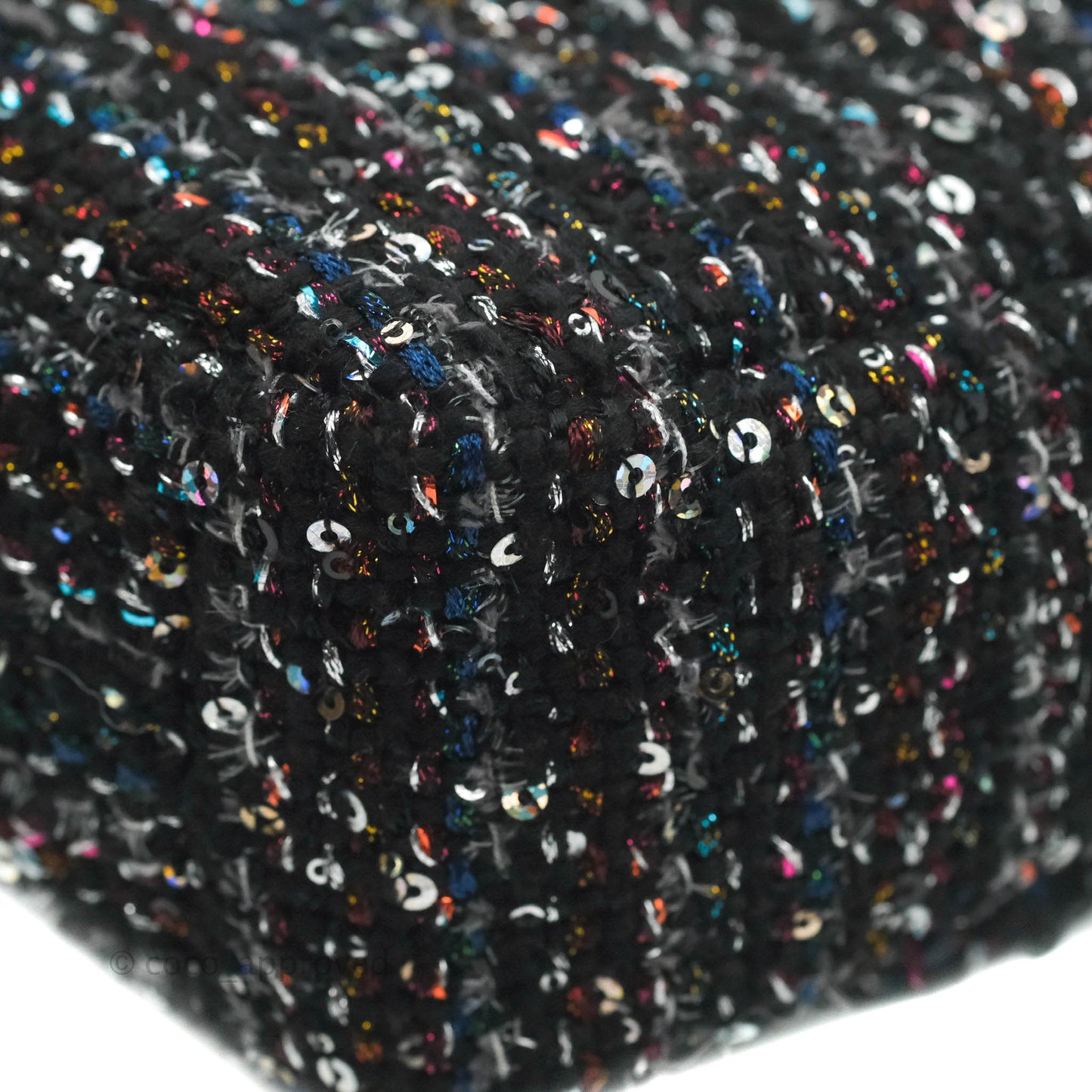 Chanel 19 Tweed Sequin Quilted Flap Black Multicolor