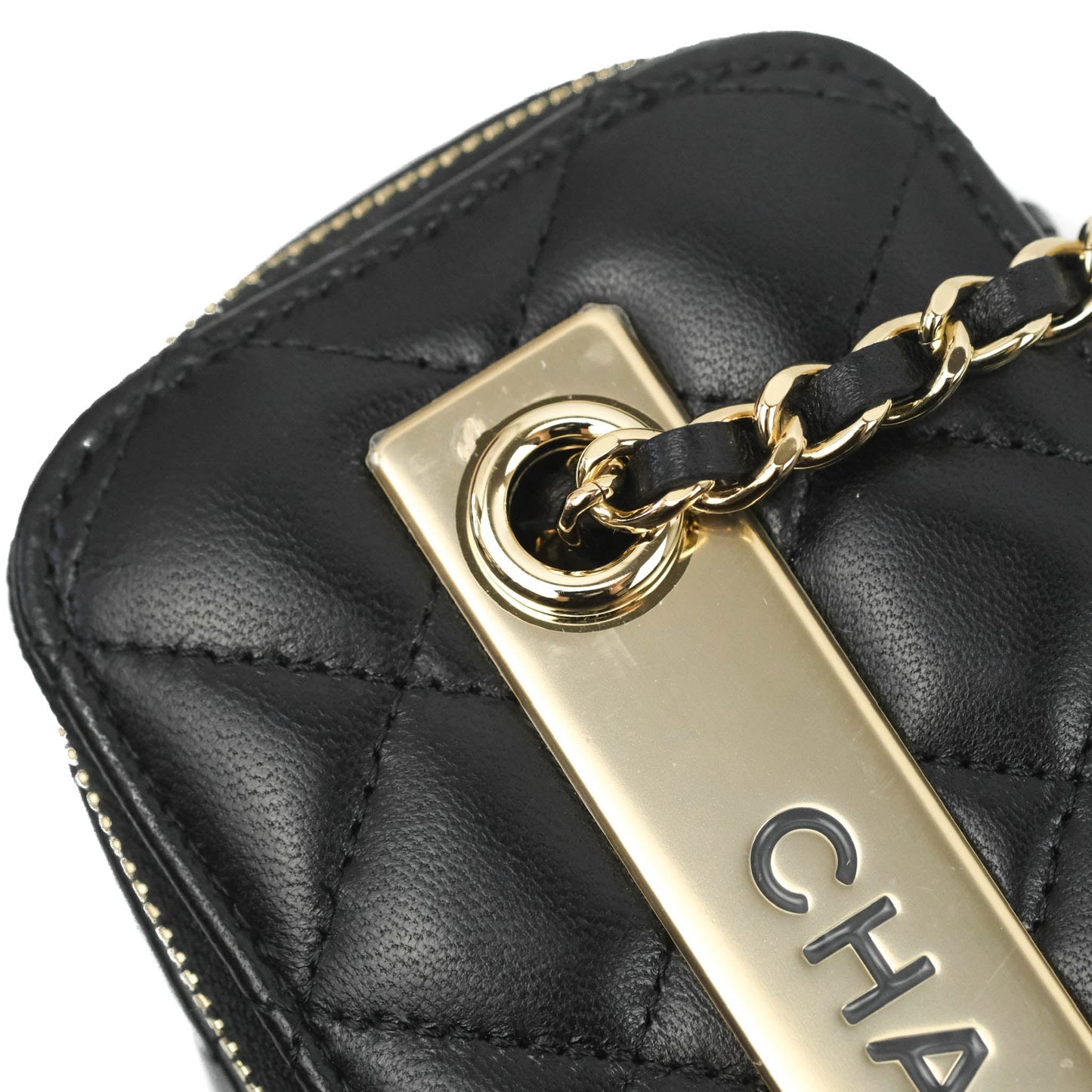 Chanel Trendy CC Vanity with Chain Black Lambskin Gold Hardware