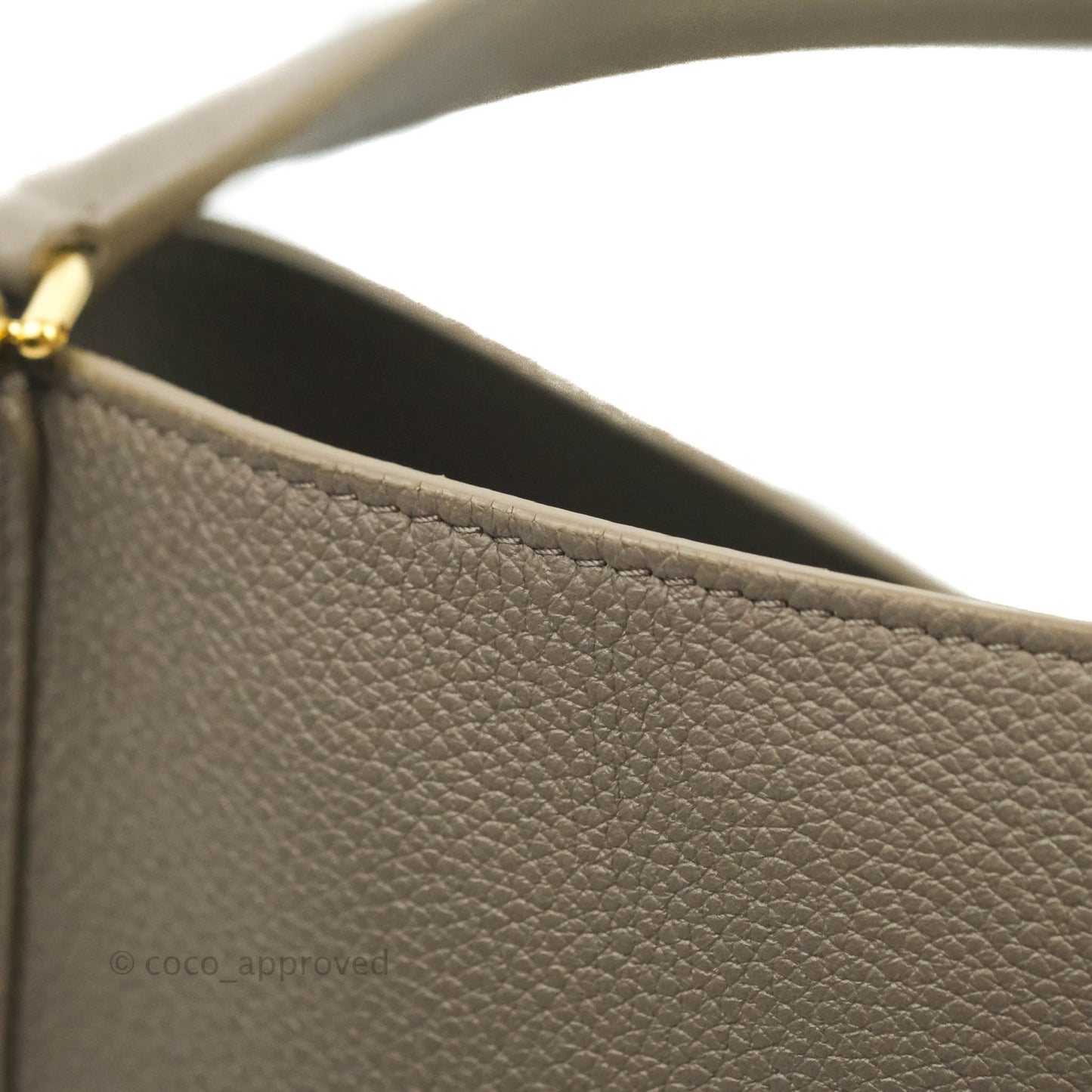 Celine Bucket 16 Bag in Supple Grained Calfskin Pebble Gold Hardware