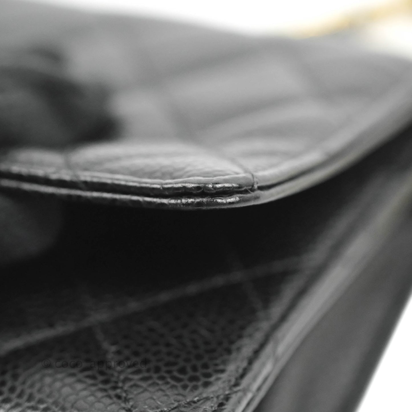 Chanel Quilted Classic WOC Black Caviar Gold Hardware