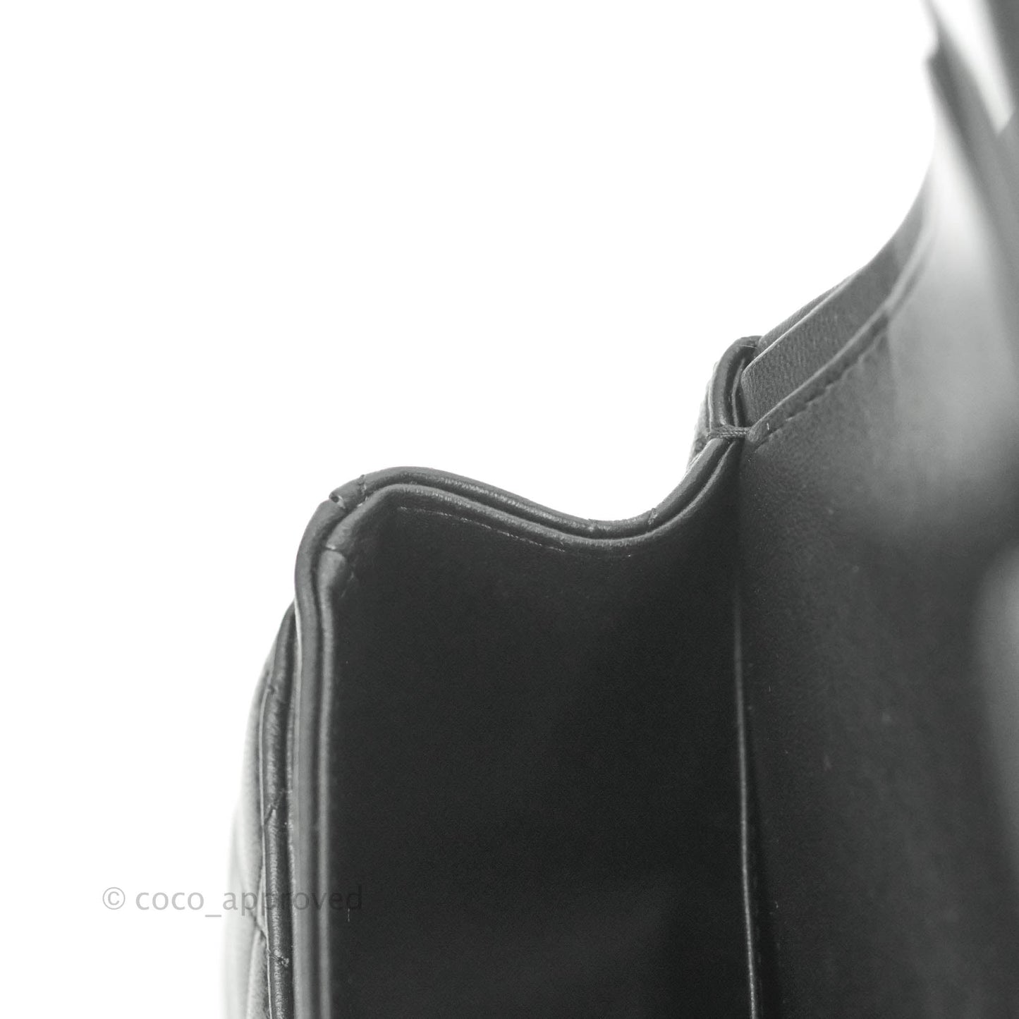 Chanel Classic Quilted M/L Medium Double Flap So Black Lambskin
