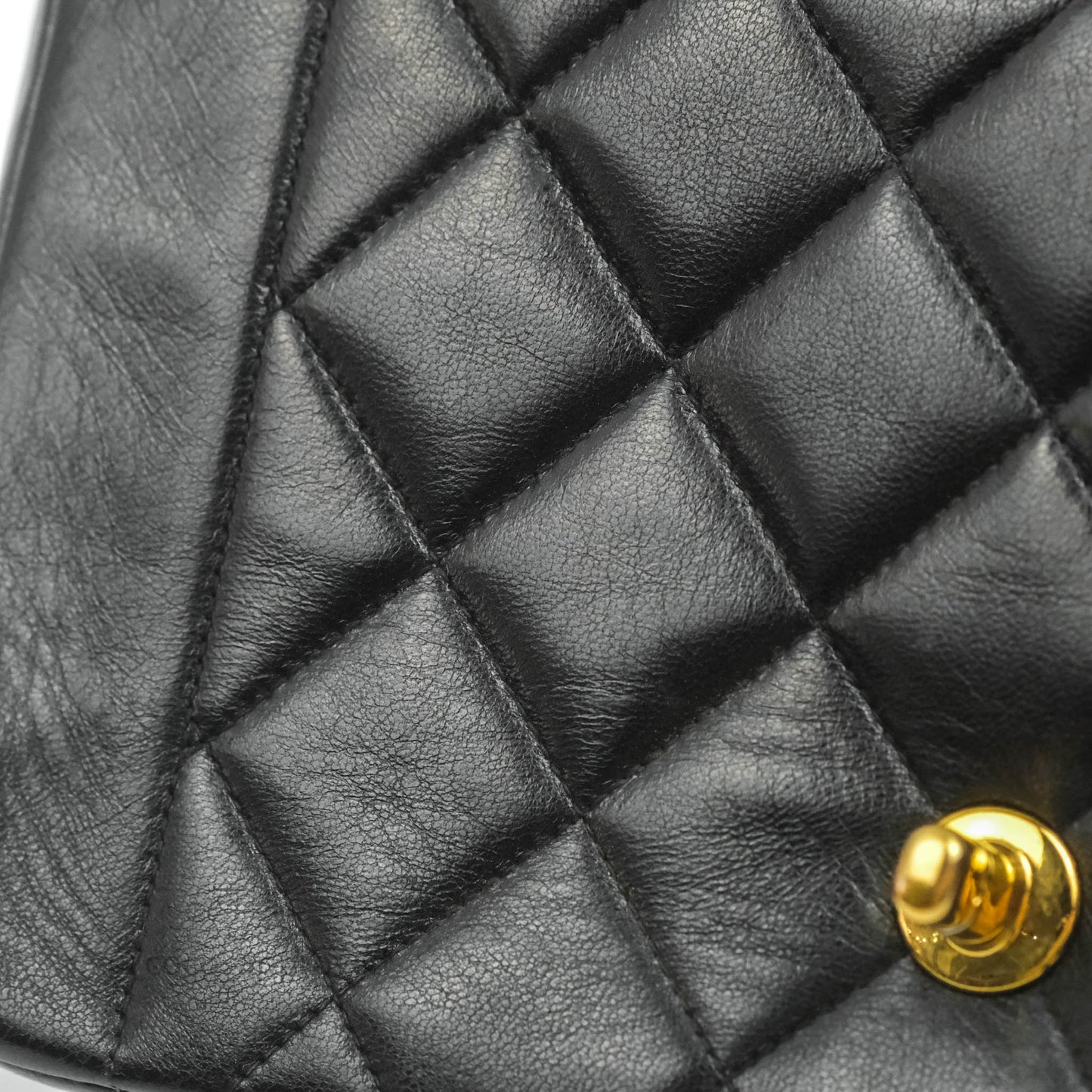 Chanel Black Quilted Lambskin Small Vintage Classic Diana Flap Bag