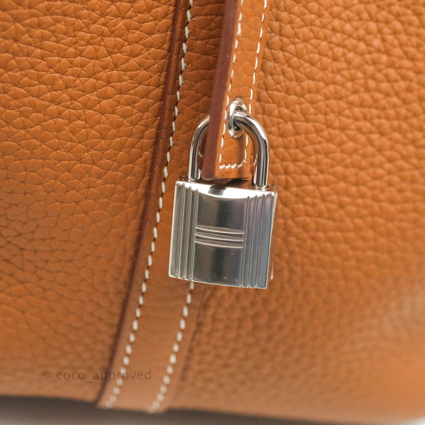 Hermès Picotin 22 Clemence Gold Palladium Hardware