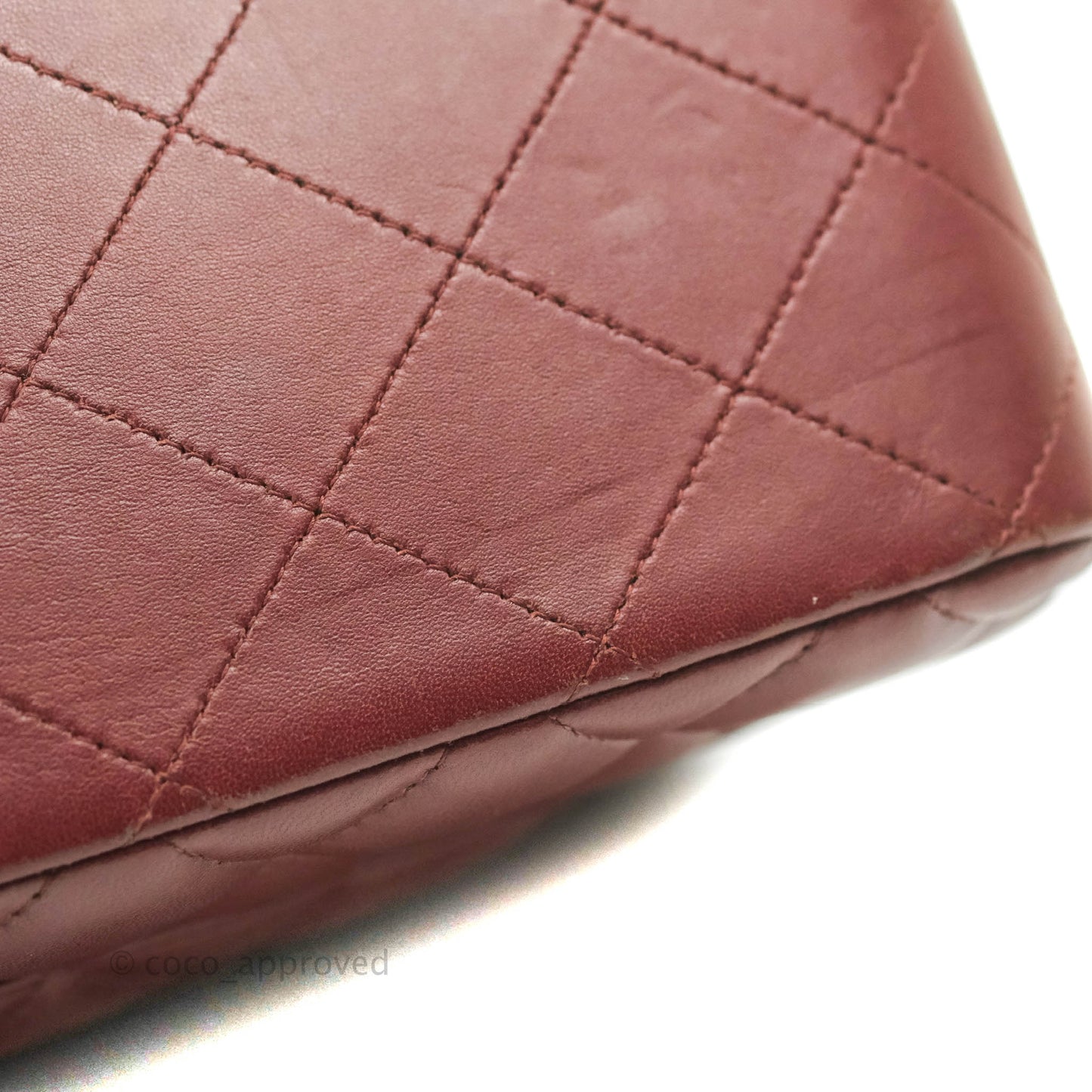 Chanel Jumbo Double Flap Burgundy Lambskin Gold Hardware