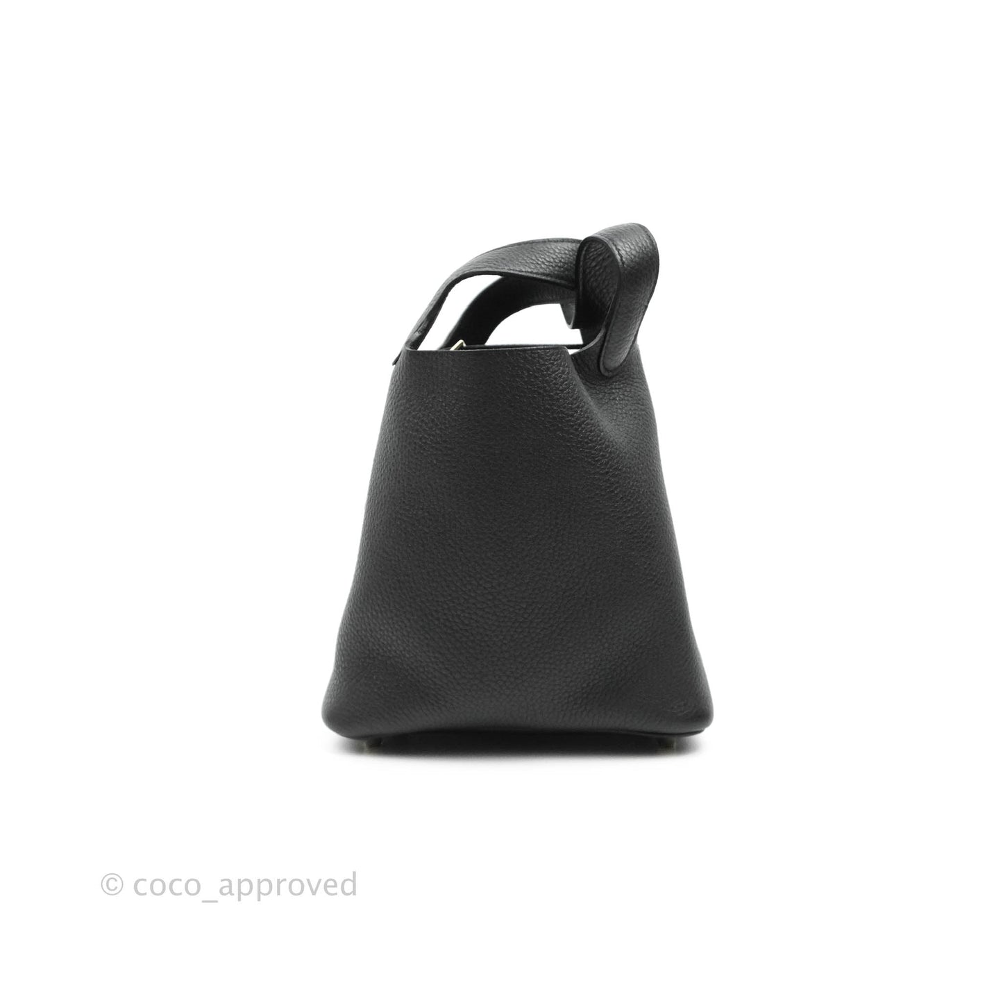 Hermès Taurillon Clemence Picotin Lock 18 PM Black Gold Hardware