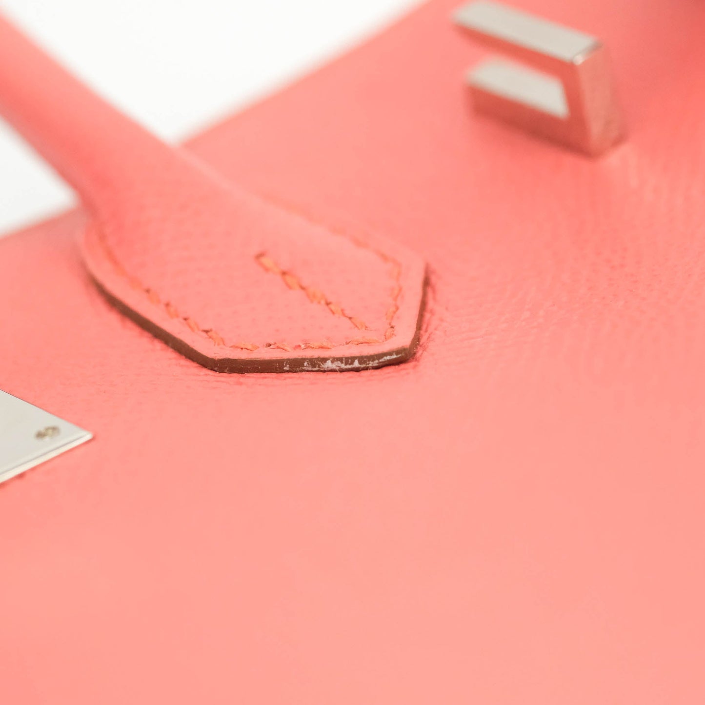 Hermes Birkin 25 Flamingo Epsom Palladium Hardware