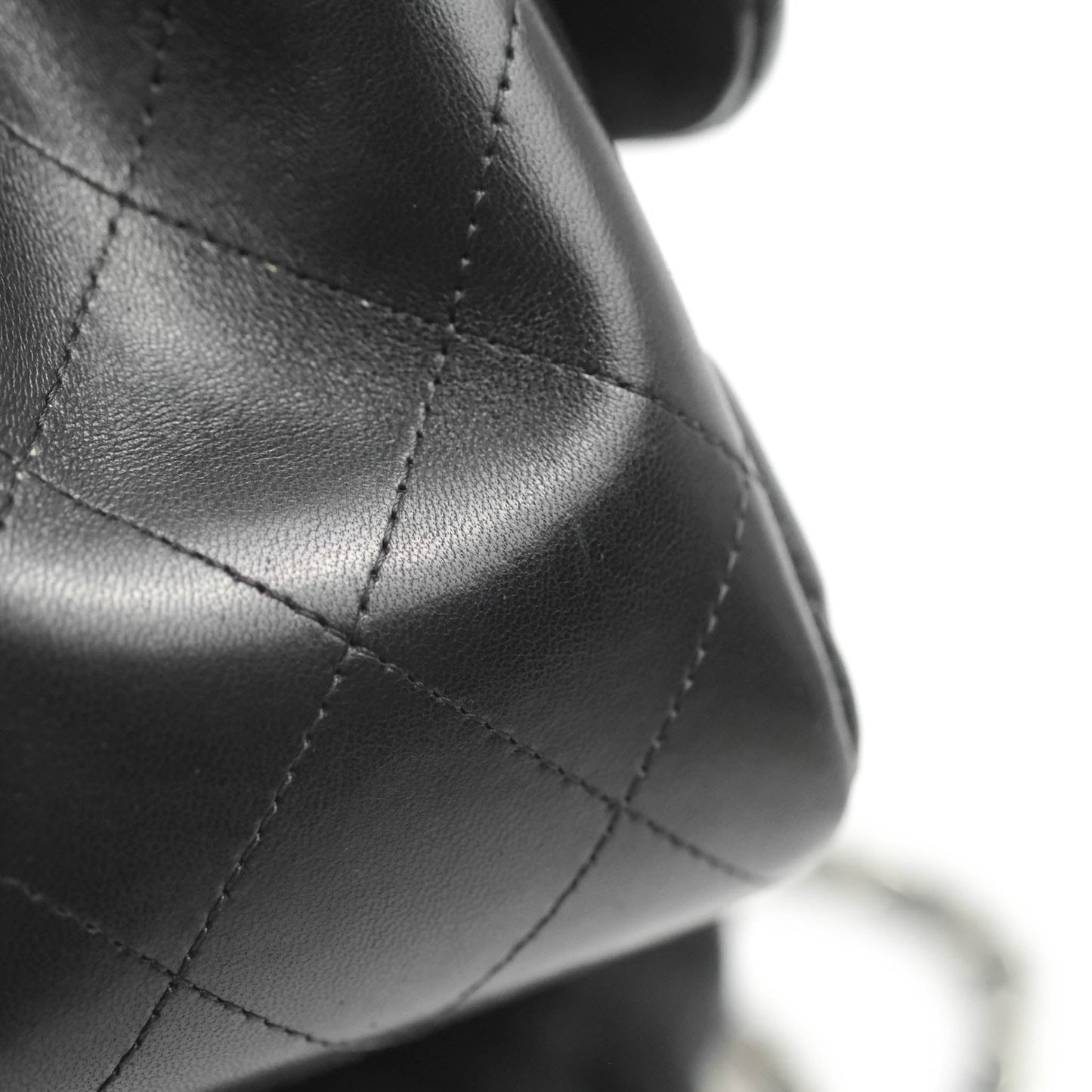 Chanel Jumbo Double Flap Black Lambskin Silver Hardware⁣⁣