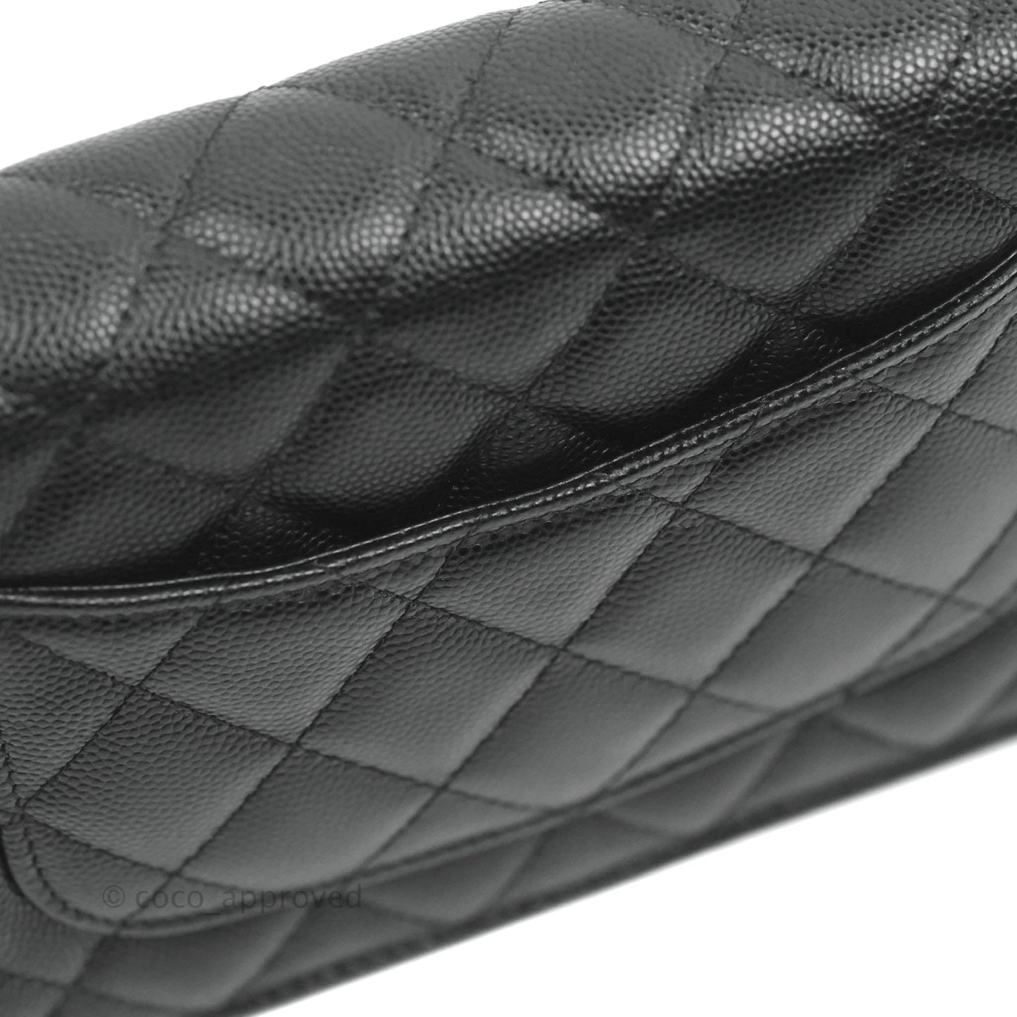 Chanel Quilted WOC Black Caviar Gold Hardware With Charms