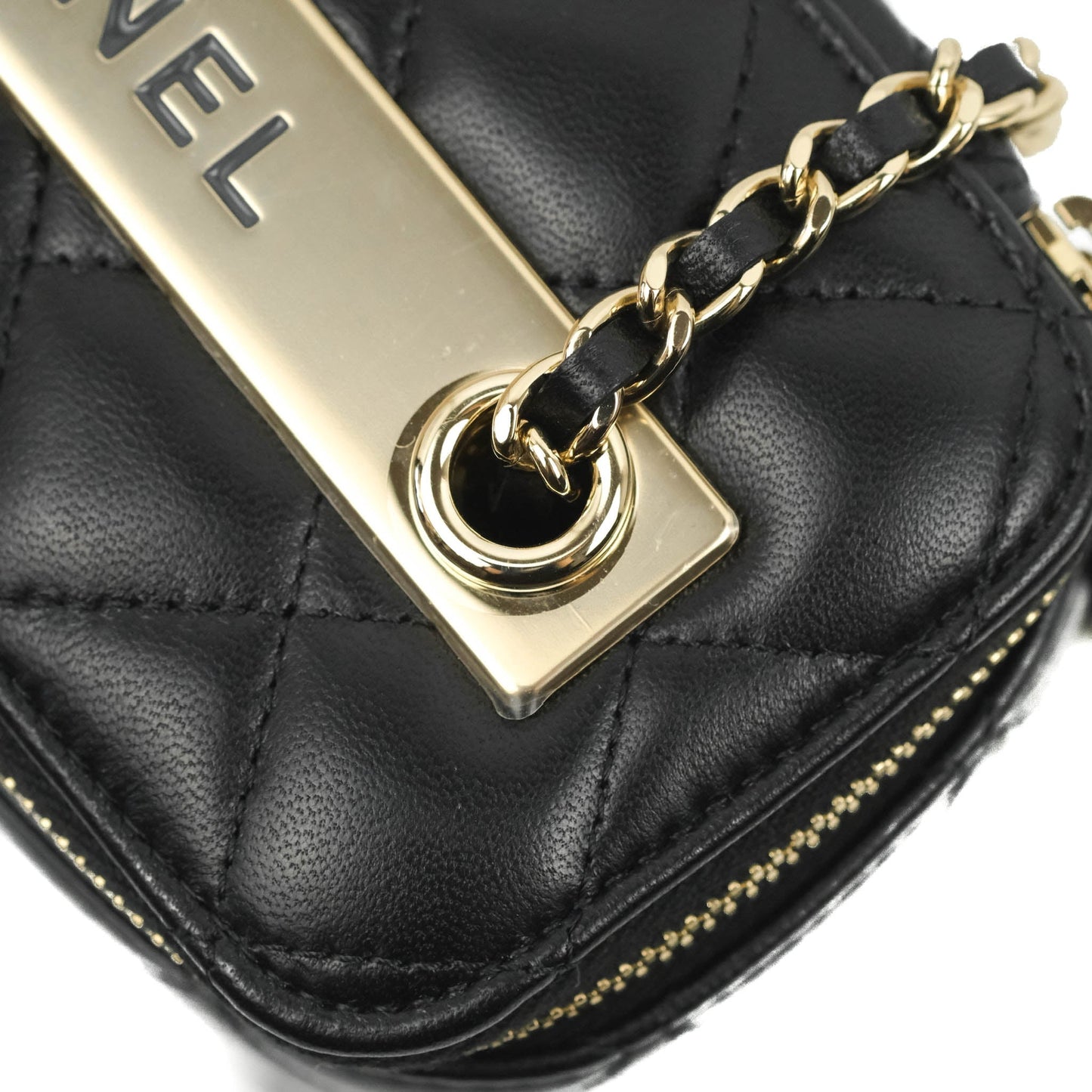 Chanel Trendy CC Vanity with Chain Black Lambskin Gold Hardware