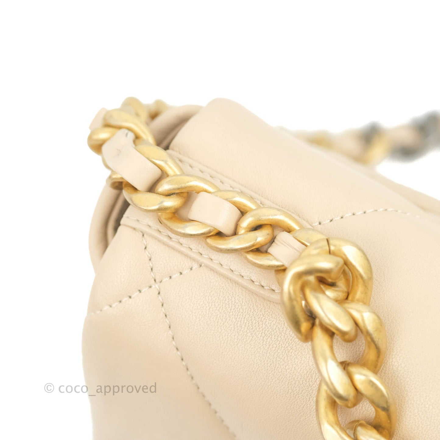 Chanel 19 Small Light Beige Mixed Hardware 20S