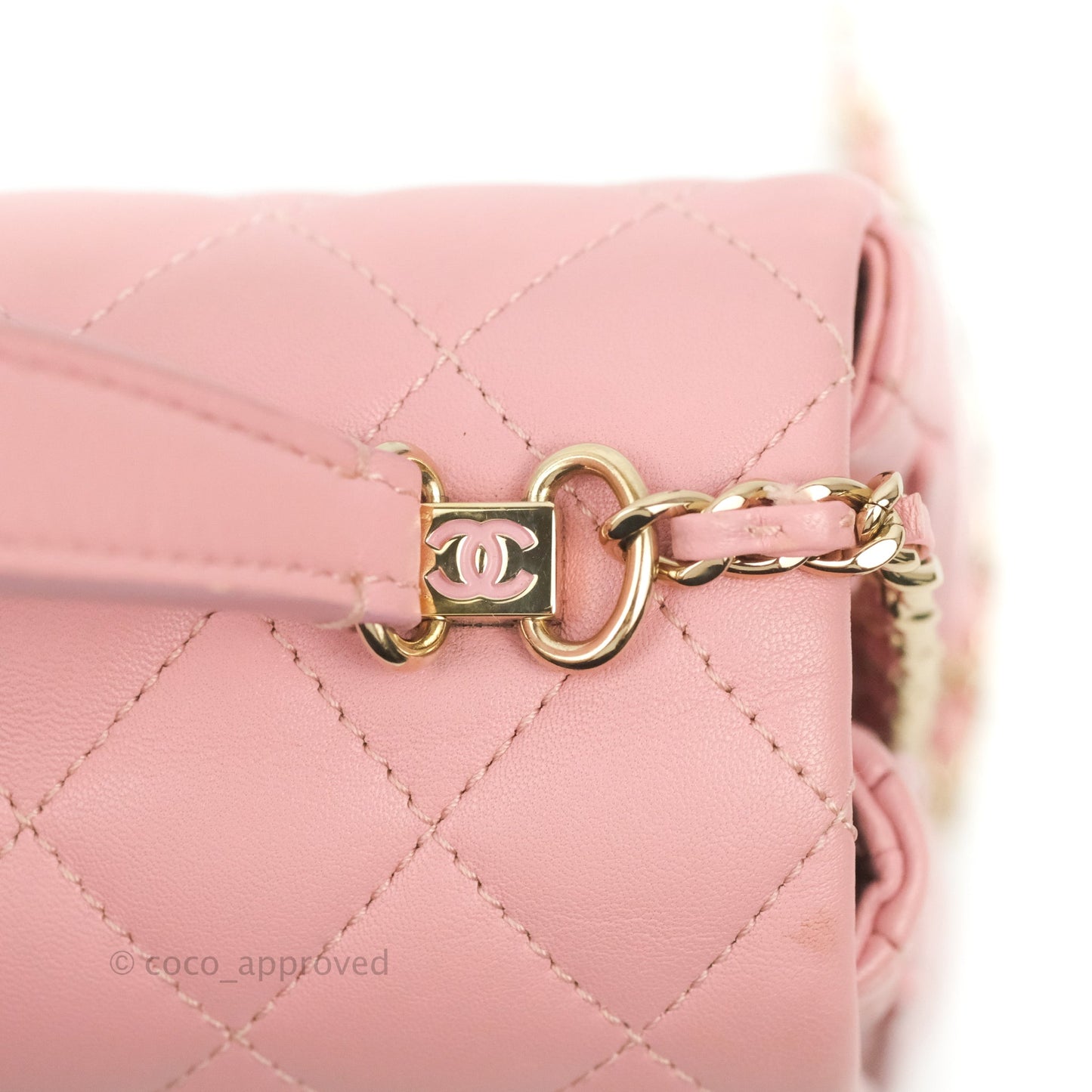 Chanel Citizen Chic Mini Flap Bag Pink Lambskin Gold Hardware